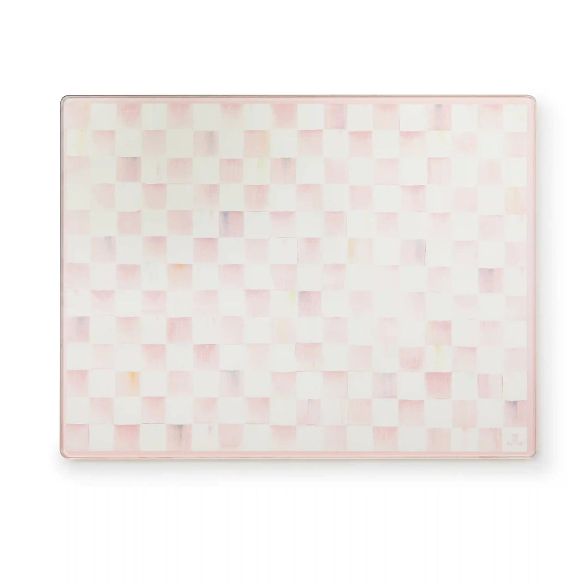 Emerald Check Glass Cutting Boards, Set of 2