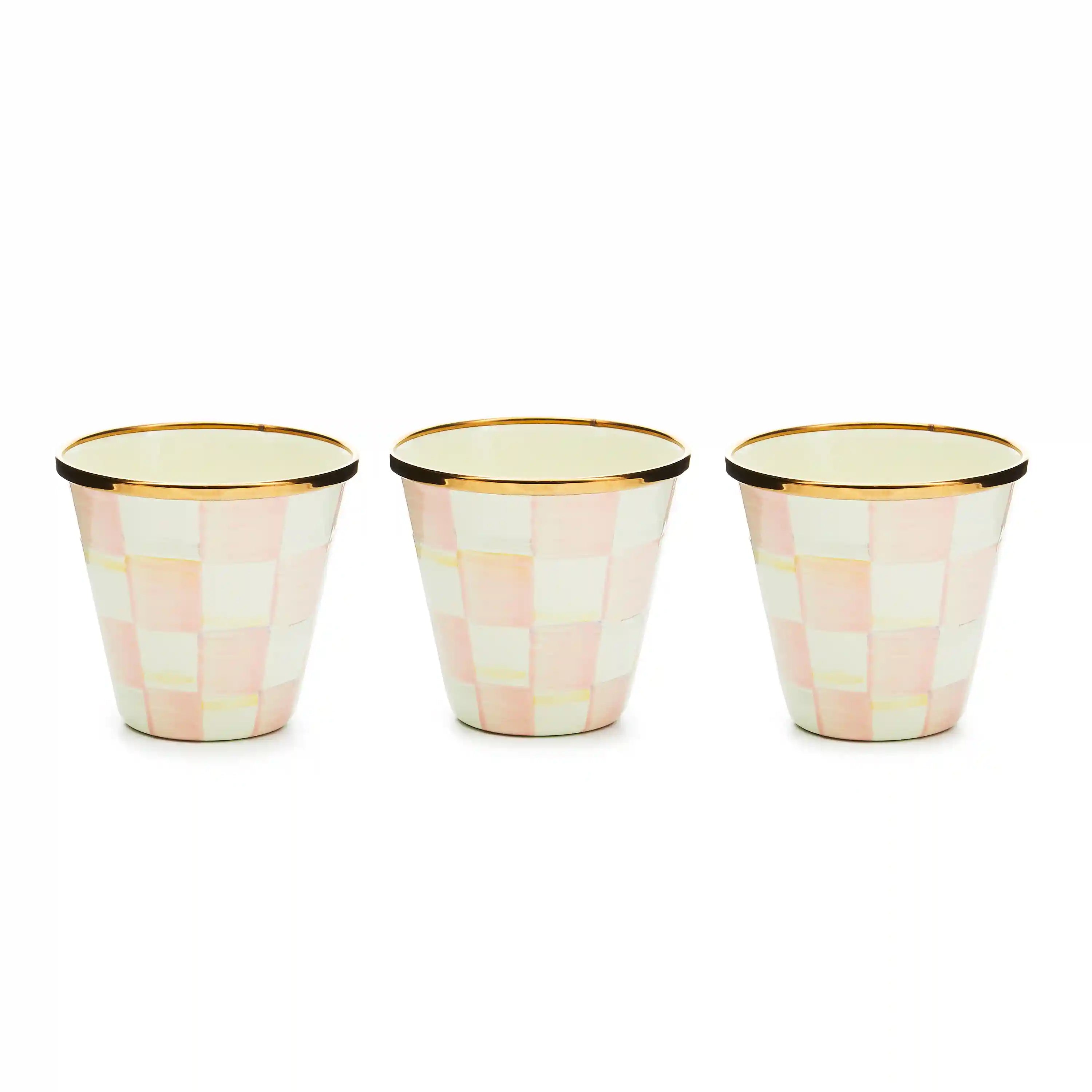 Sky Check Herb Pots, Set of 3