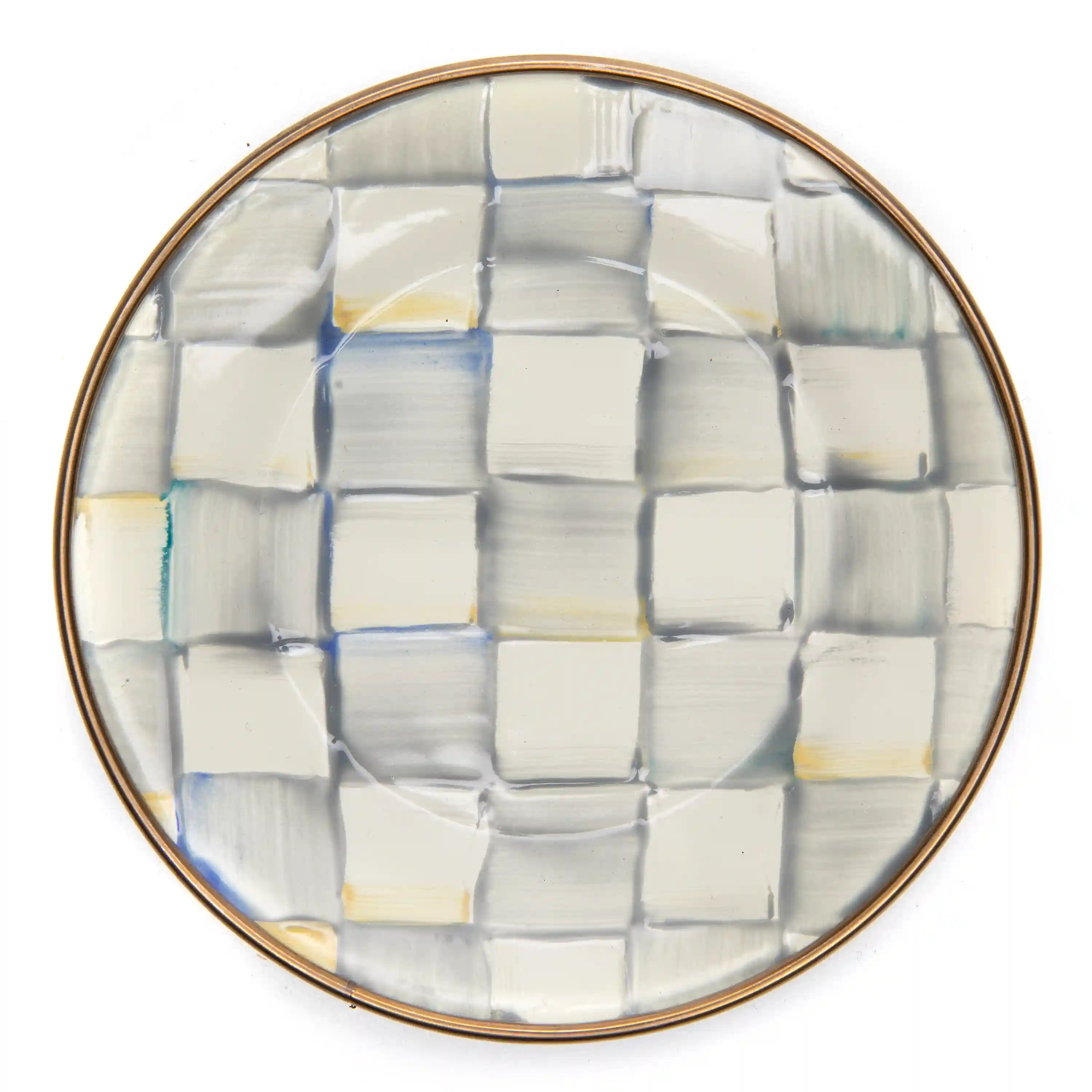 Rosy Check Appetizer Plates, Set of 4