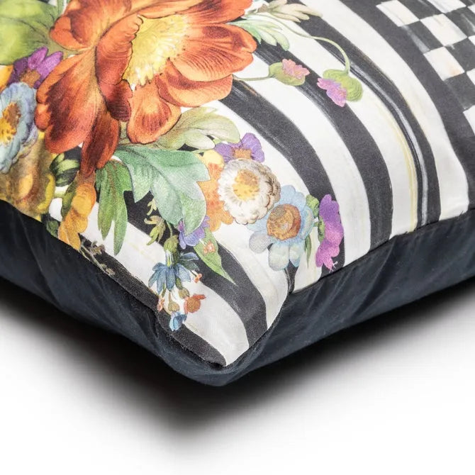 Courtly Flower Market Lumbar Pillow