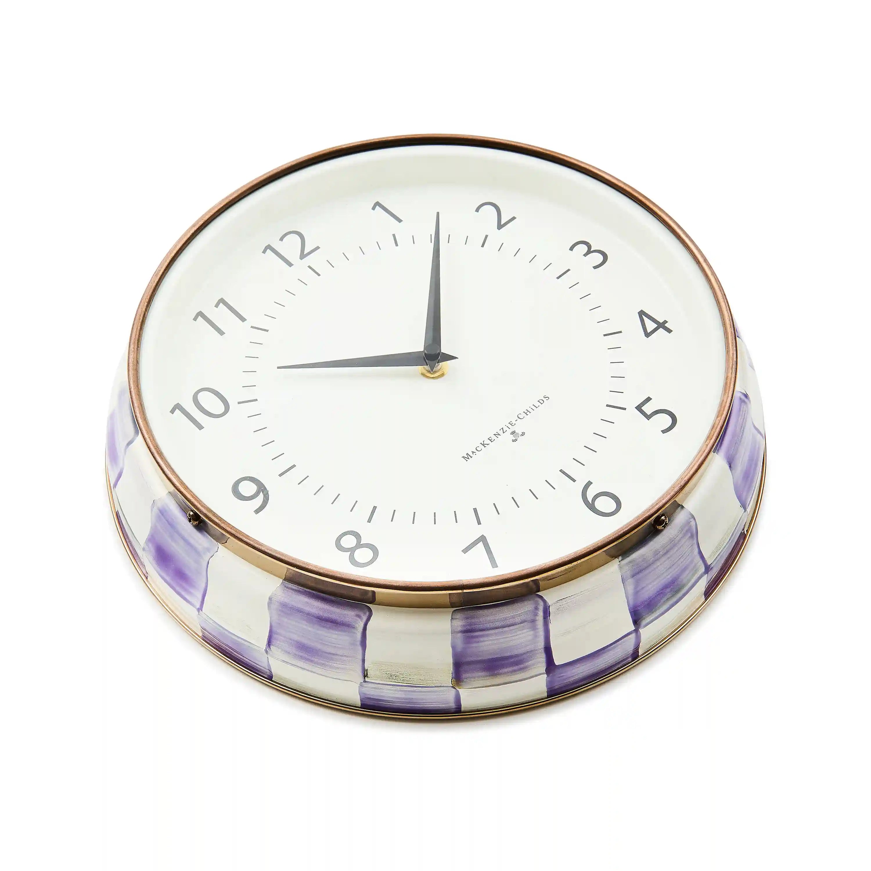 Courtly Check School Wall Clock
