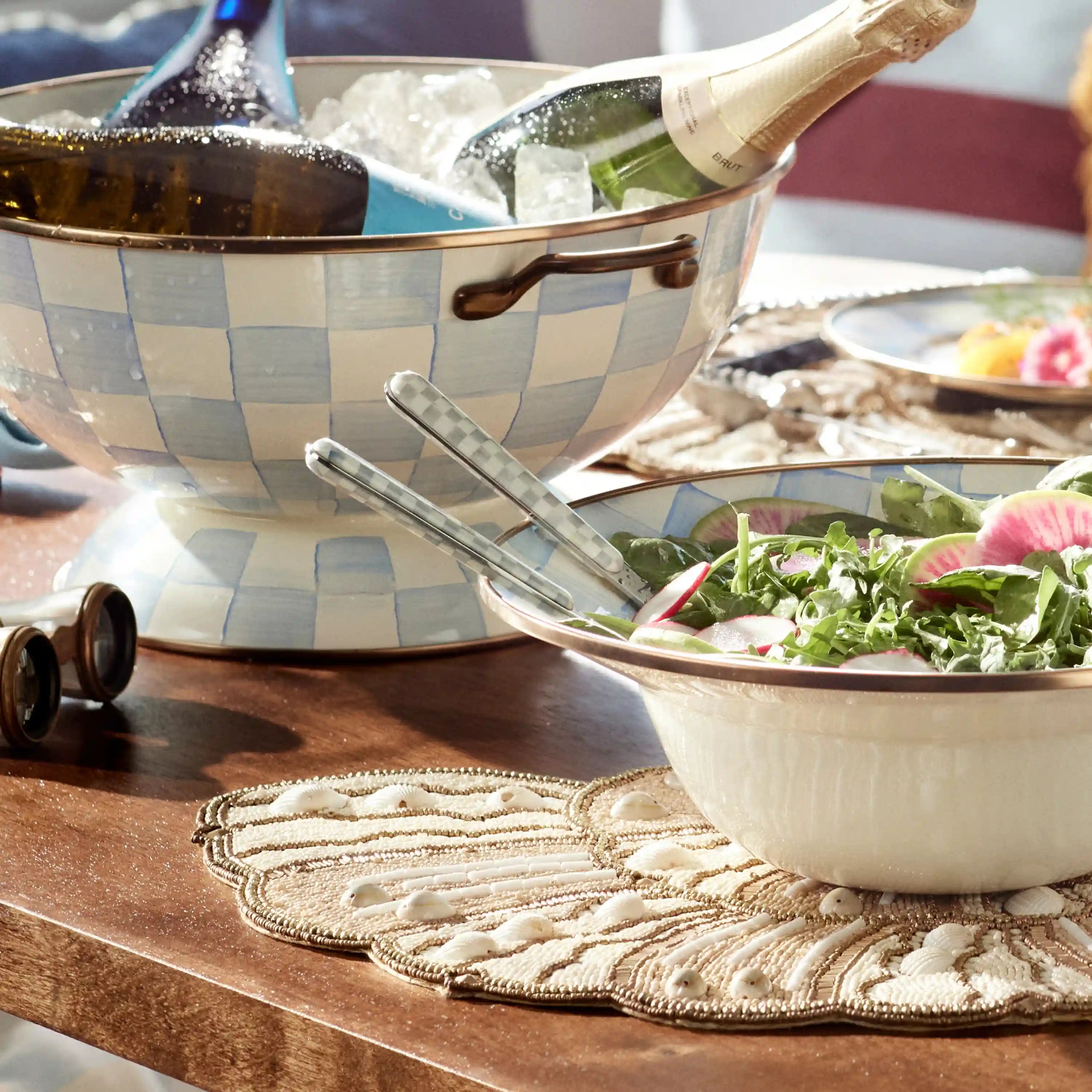 Sterling Check Bistro Salad Serving Set