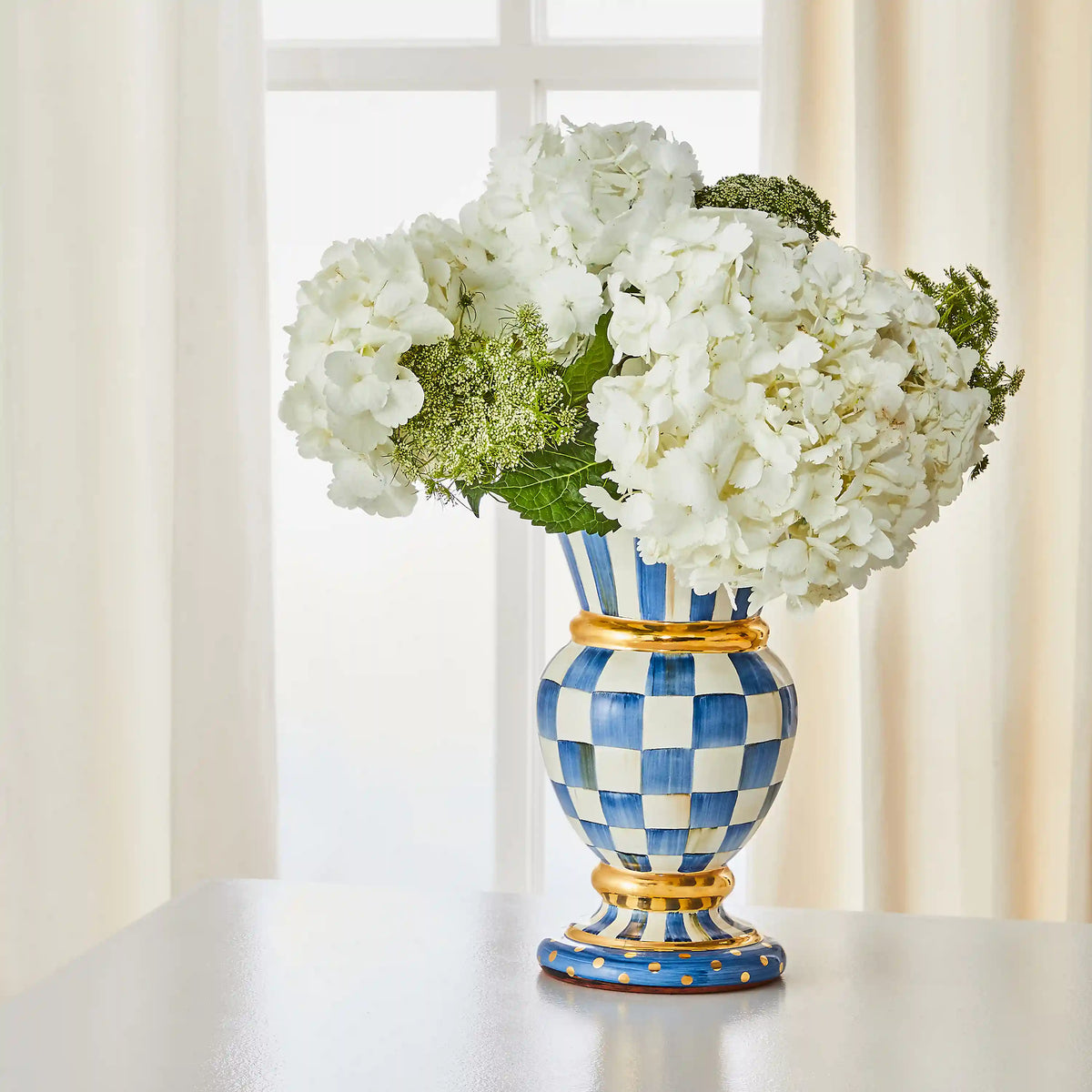 Sterling Check Great Vase