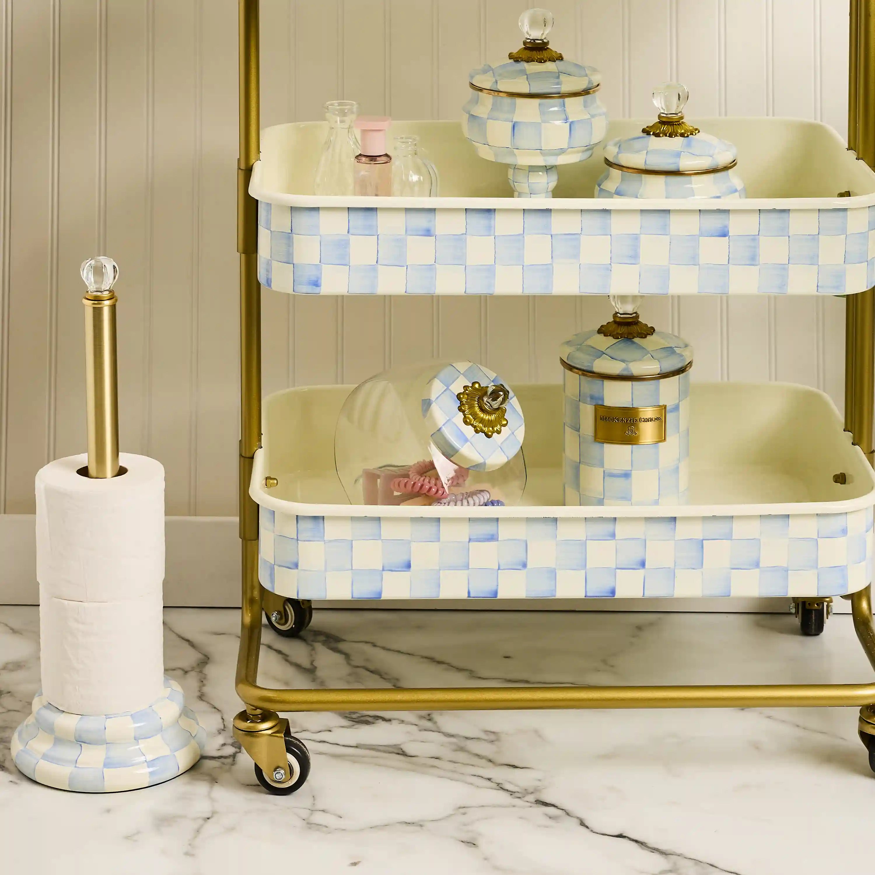 Sweets Jar with Mocha Check Lid