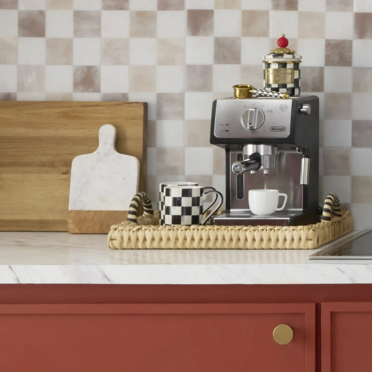 Sterling Check Porcelain Mug
