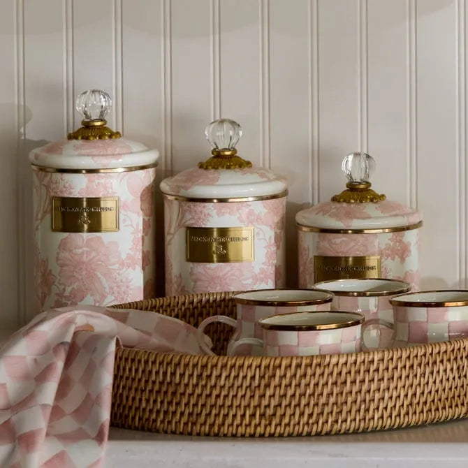 Rosy English Garden Large Canister