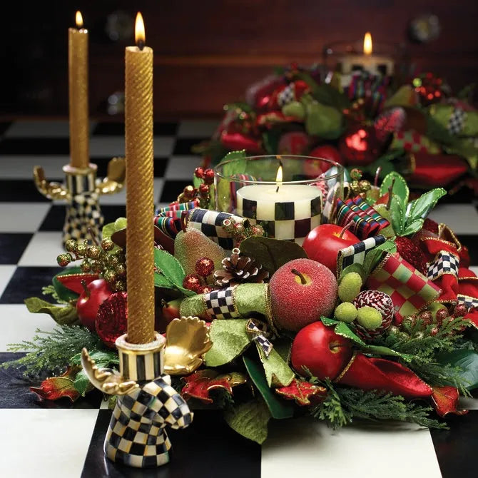 Courtly Check Moose Candlesticks - Set of 2