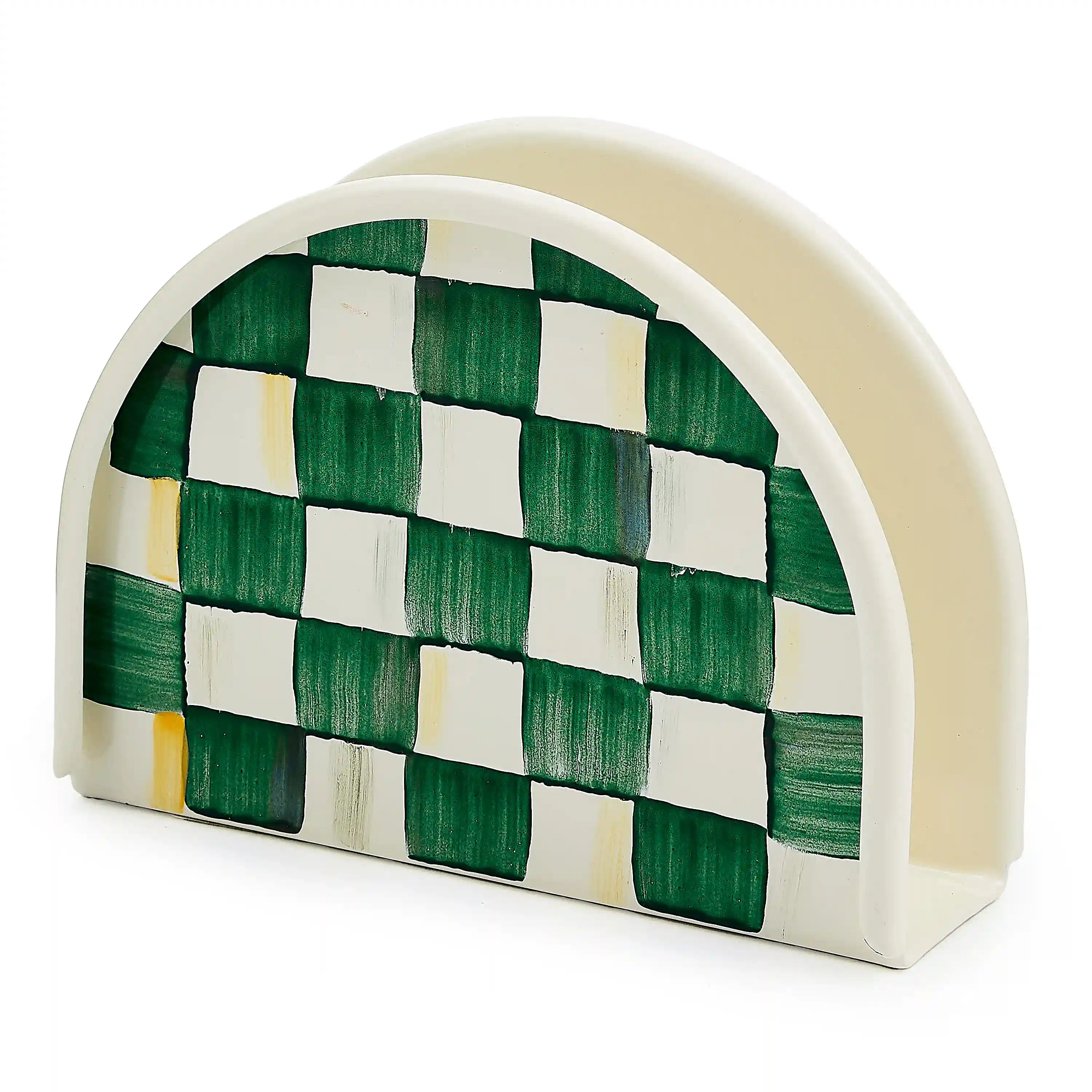 Rosy Check Napkin Holder