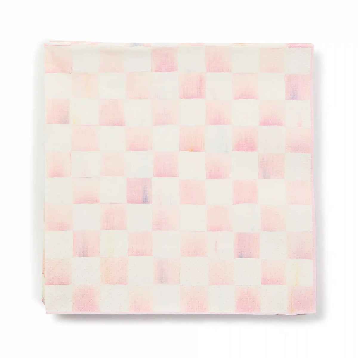 Violet Check Dinner Paper Napkins