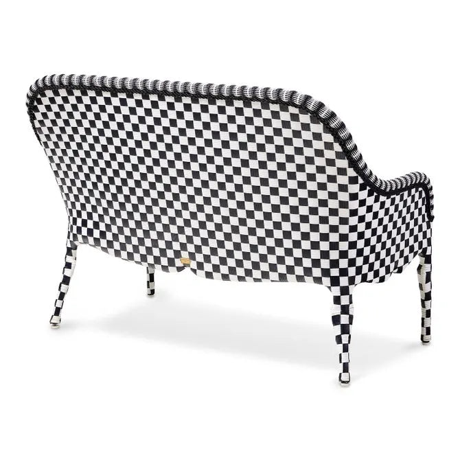 Gambit Check Outdoor Loveseat