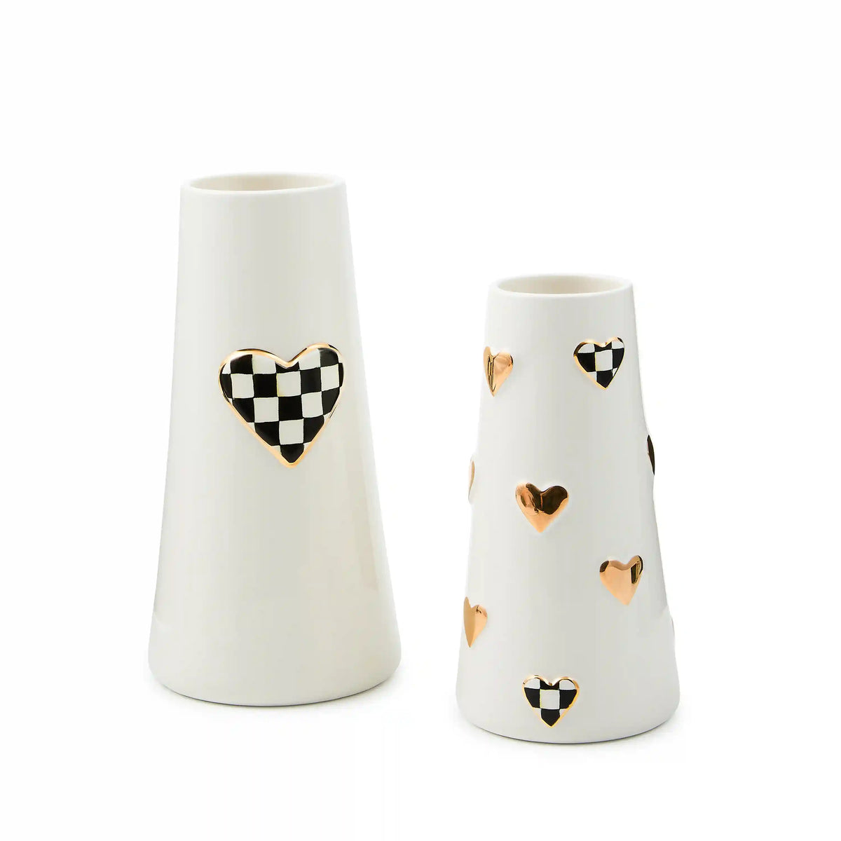Courtly Check Short Heart Vase