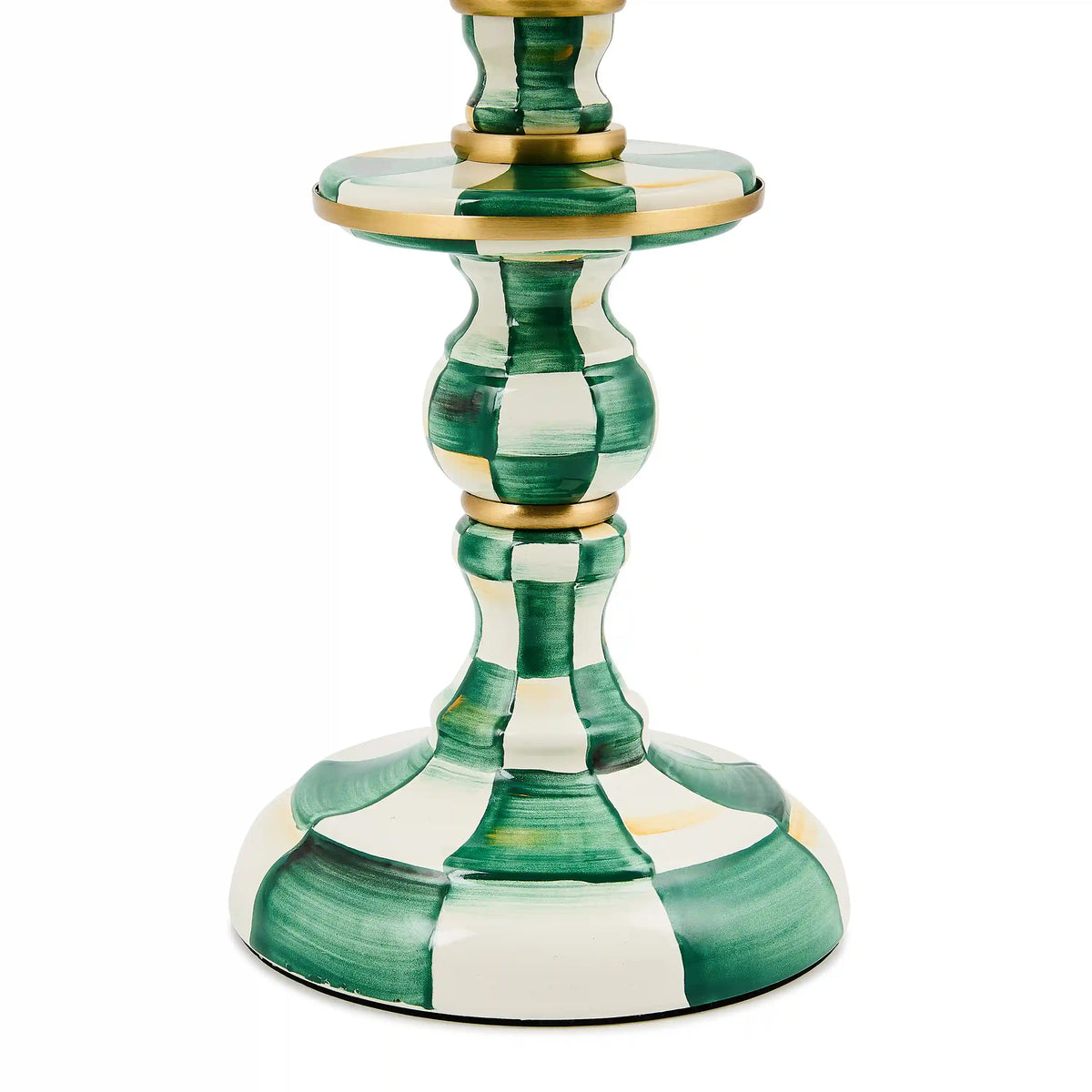 Sterling Check Candlestick Lamp