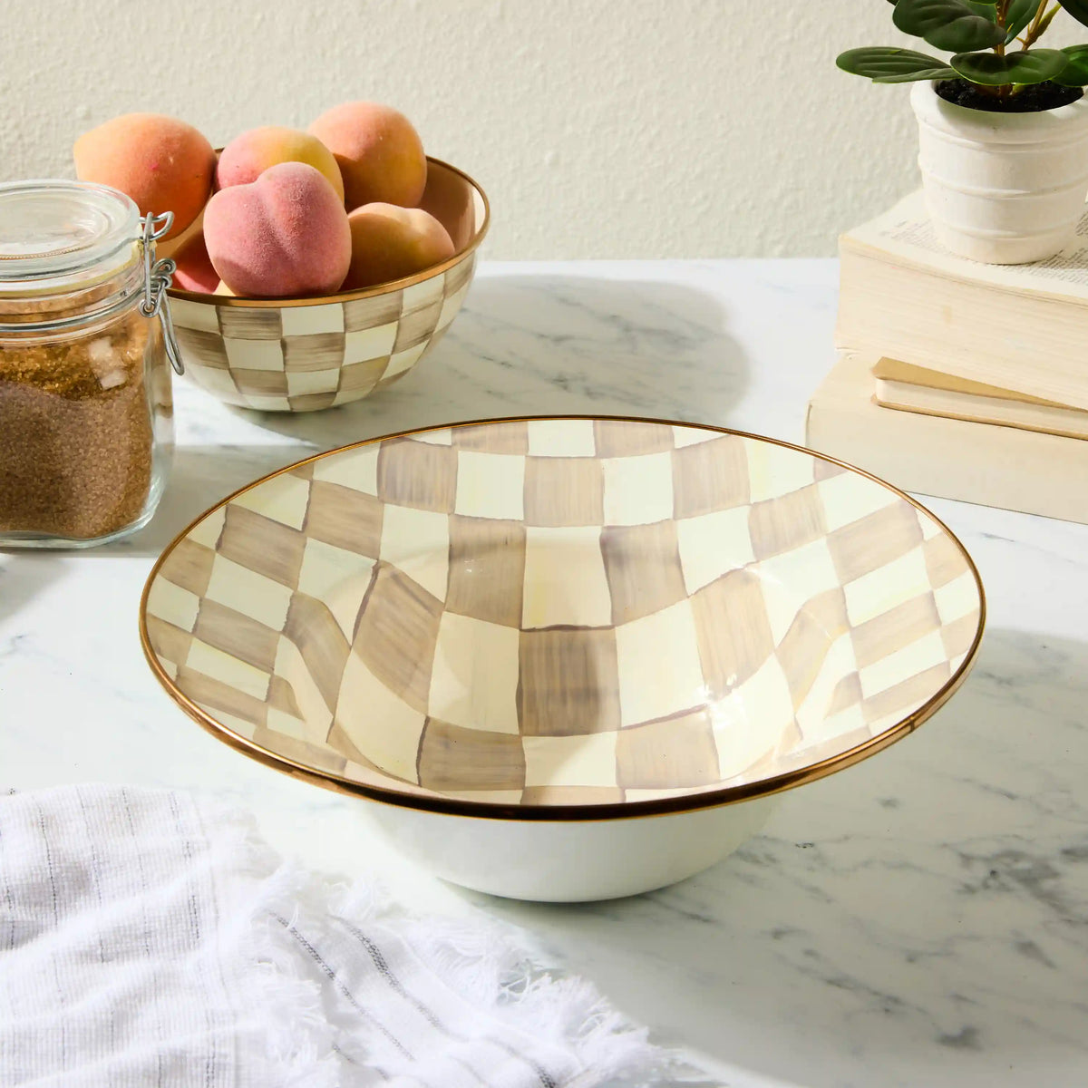Sterling Check Serving Bowl