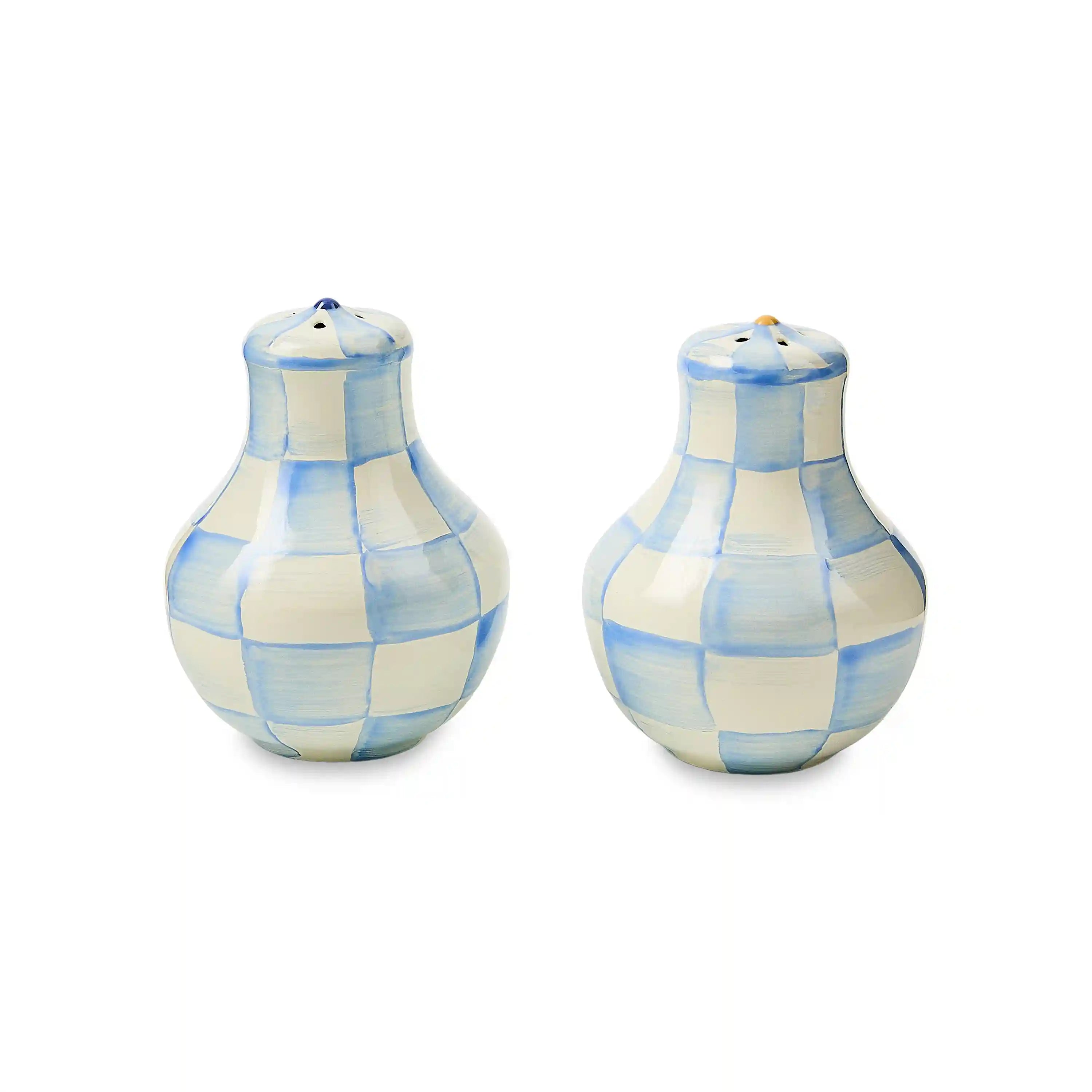 Sterling Check Large Salt & Pepper Shakers