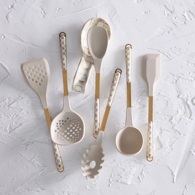 Mocha Check Slotted Spatula