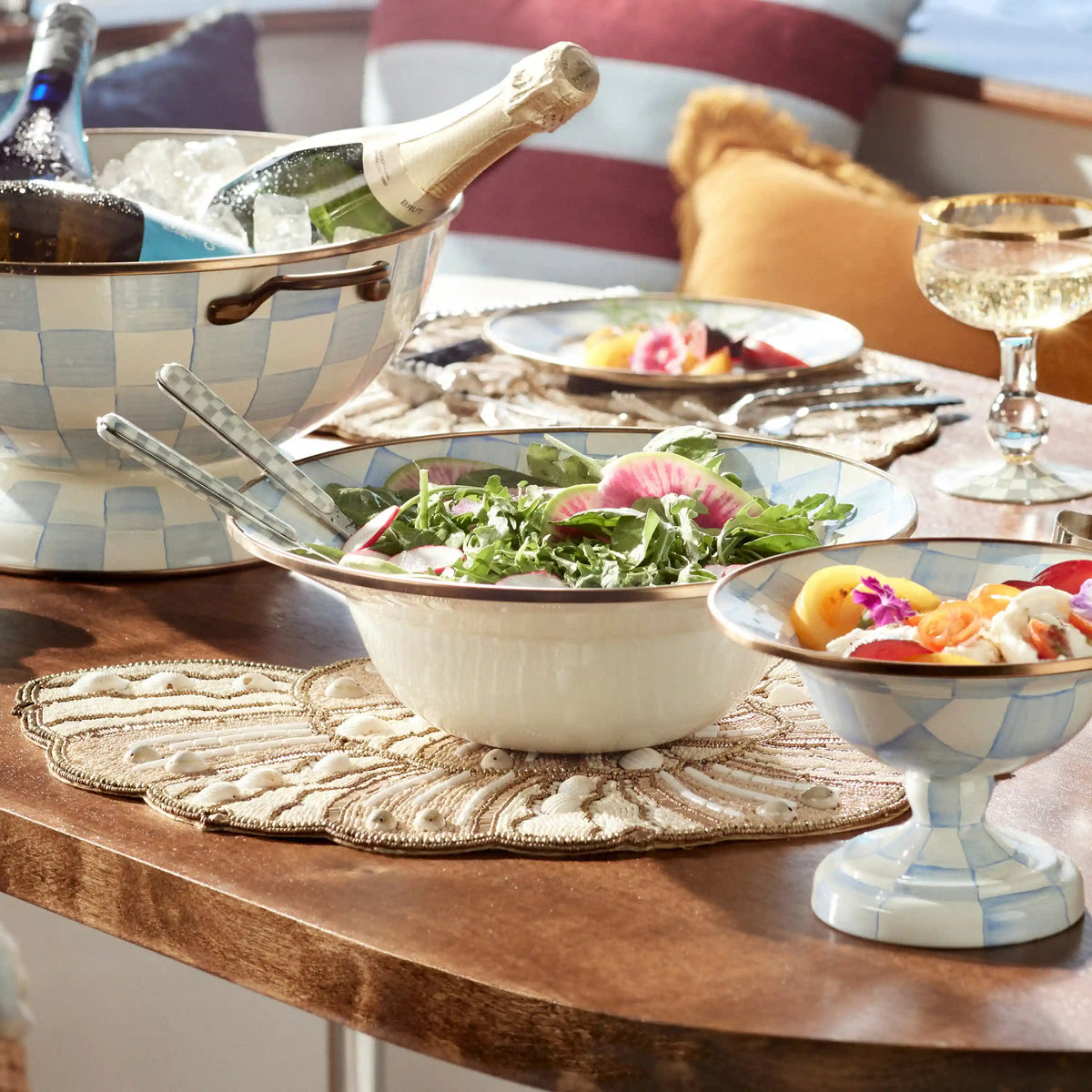 Sterling Check Bistro Salad Serving Set