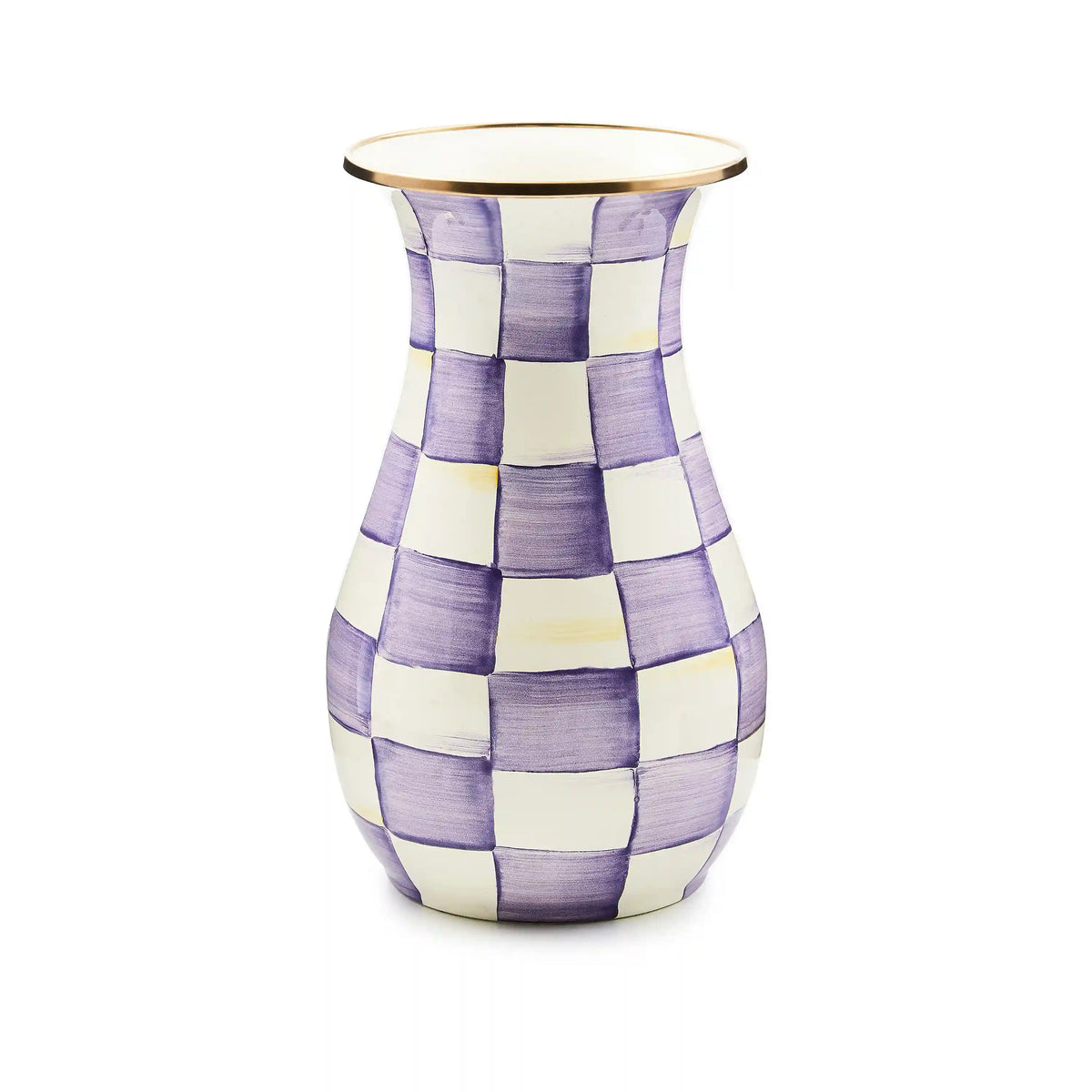 Emerald Check Tall Vase