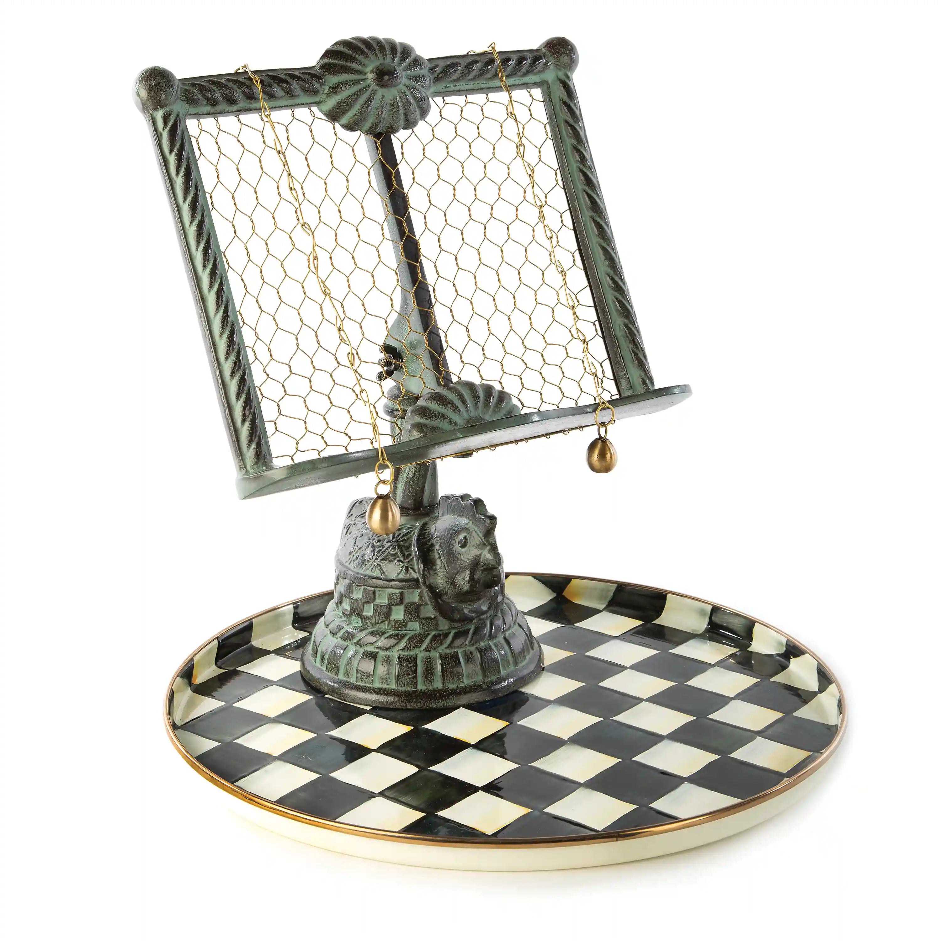 Courtly Check Round Tray