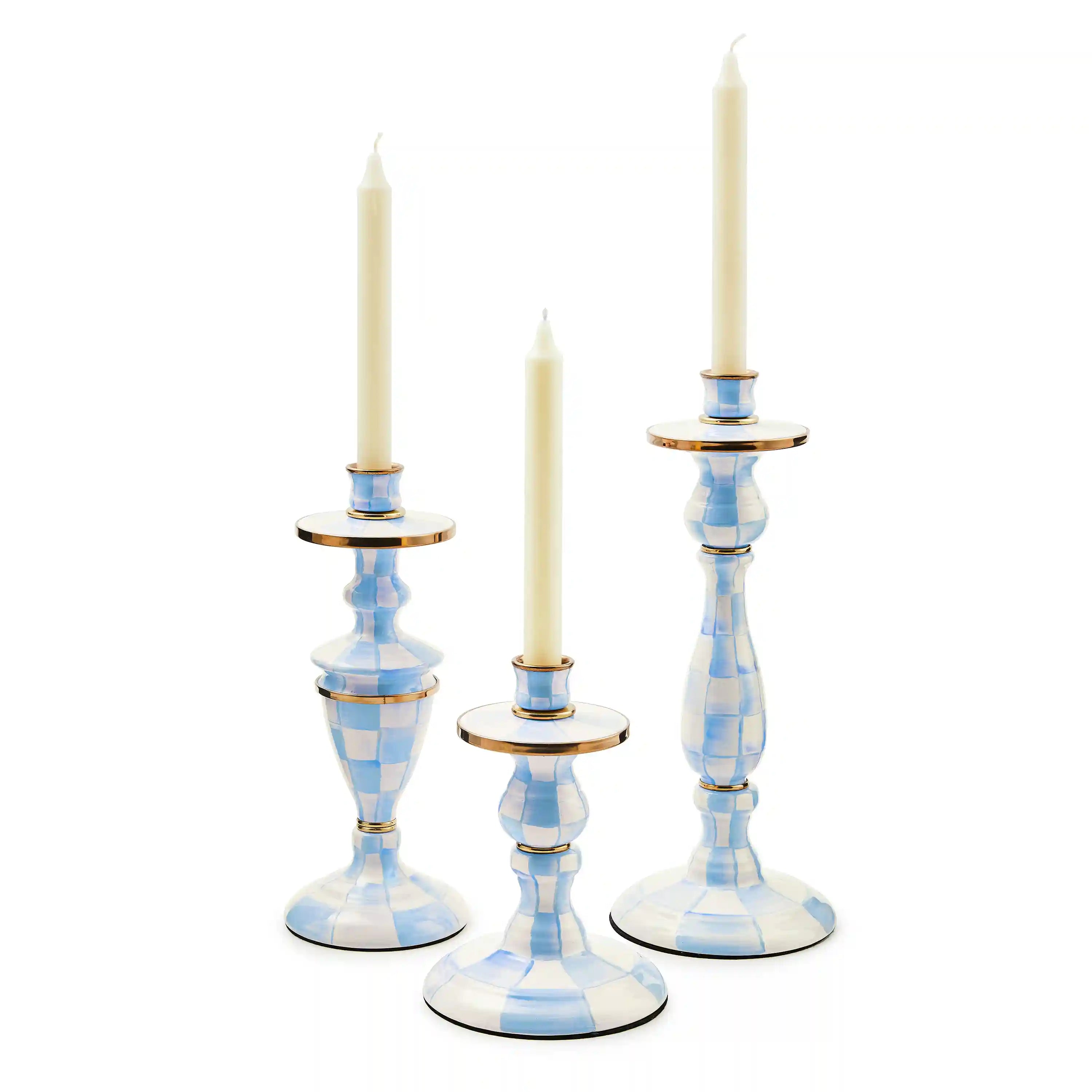 Rosy Check Large Candlestick