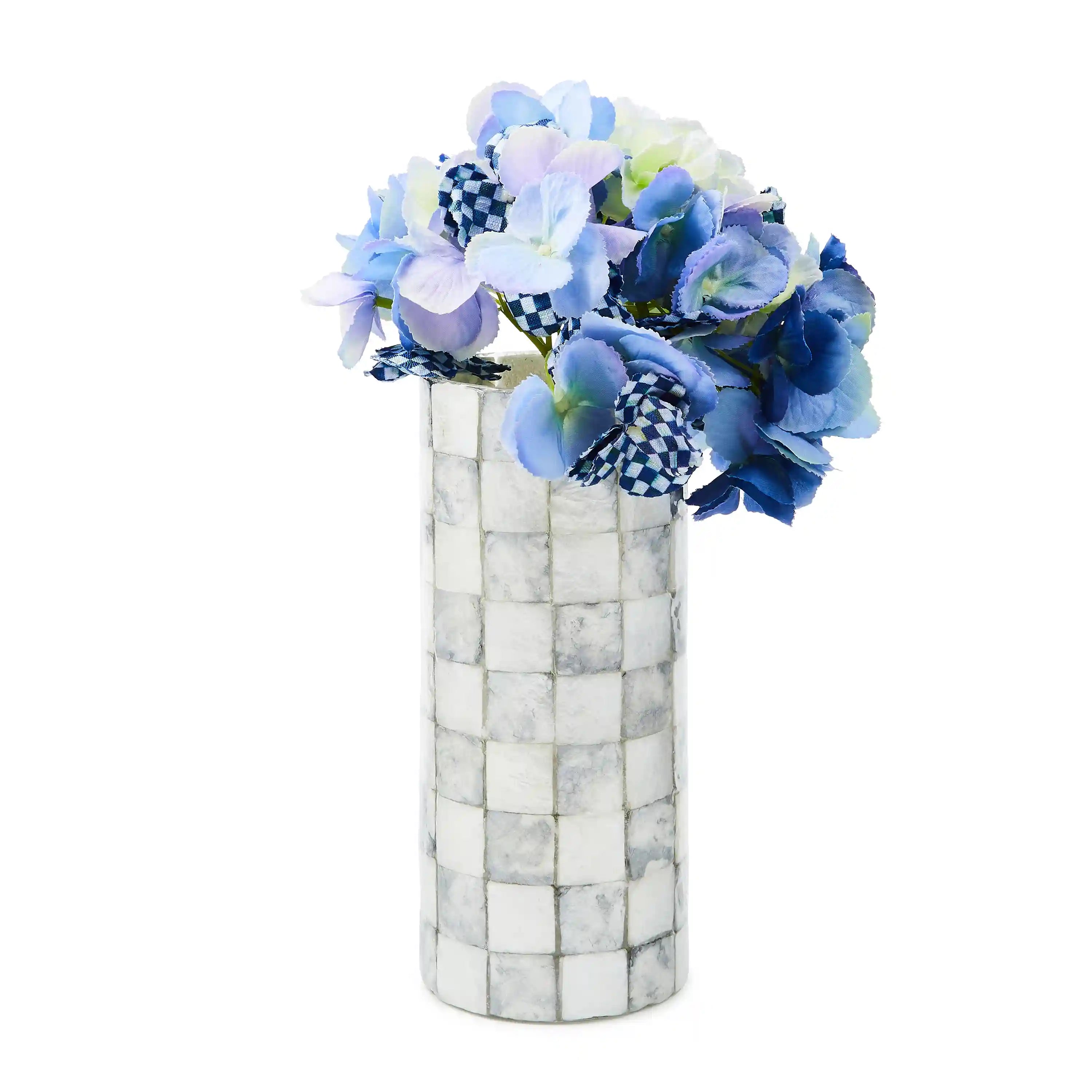 Rosy Check Capiz Small Vase