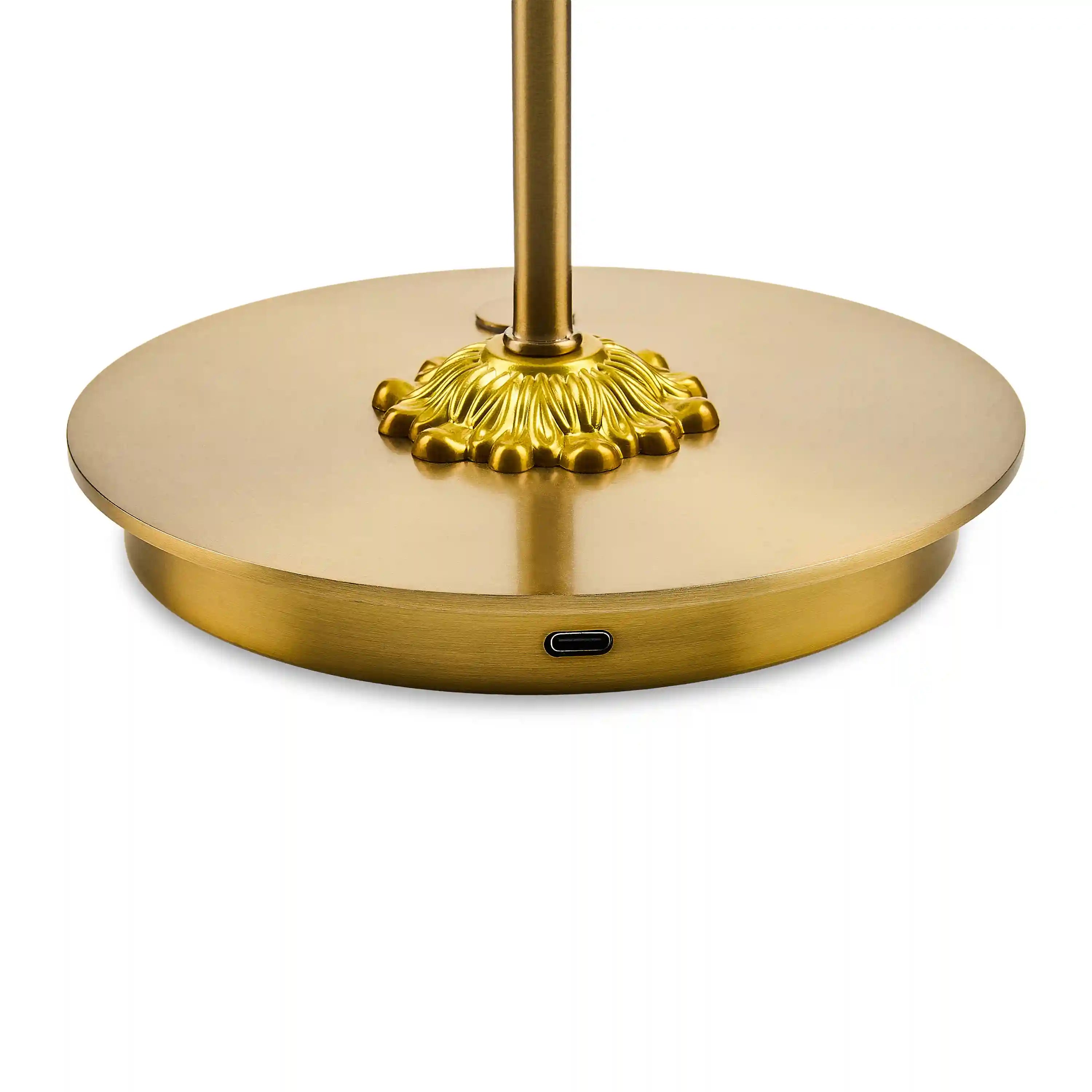 Royal Check LED Rechargeable Disk Table Lamp