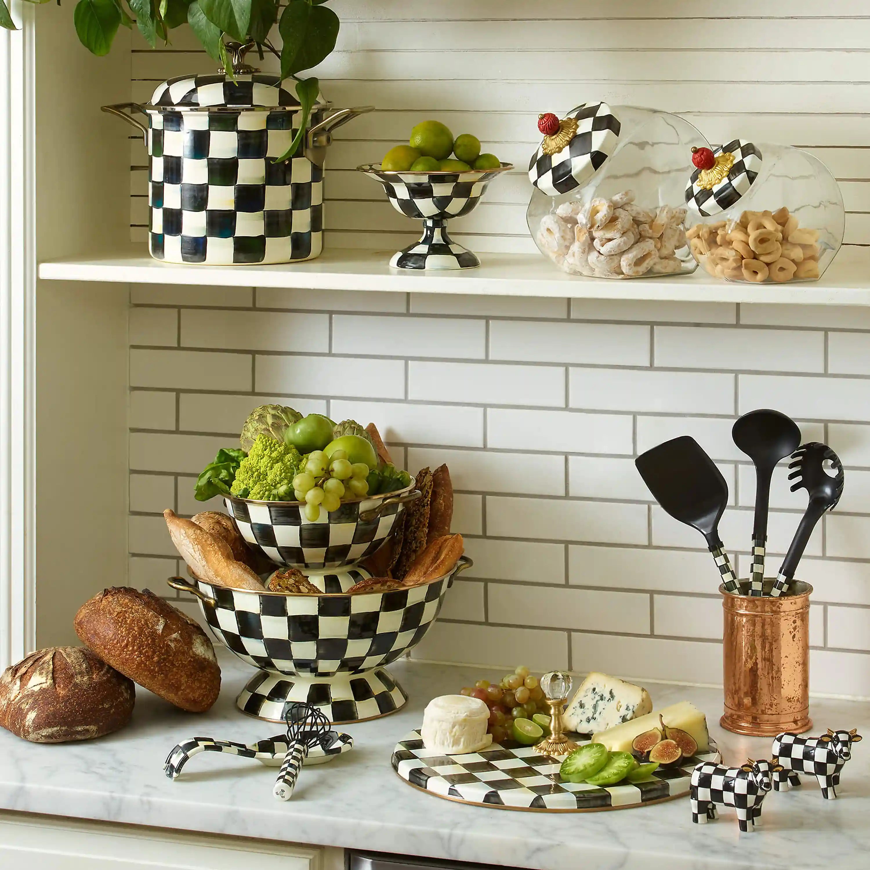 Emerald Check Cheese Course