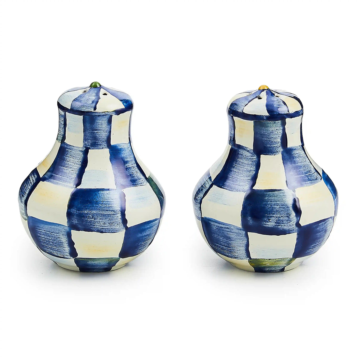 Sterling Check Large Salt & Pepper Shakers