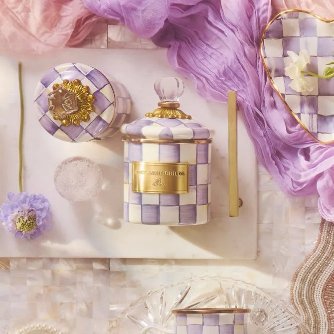 Violet Check Demi Canister
