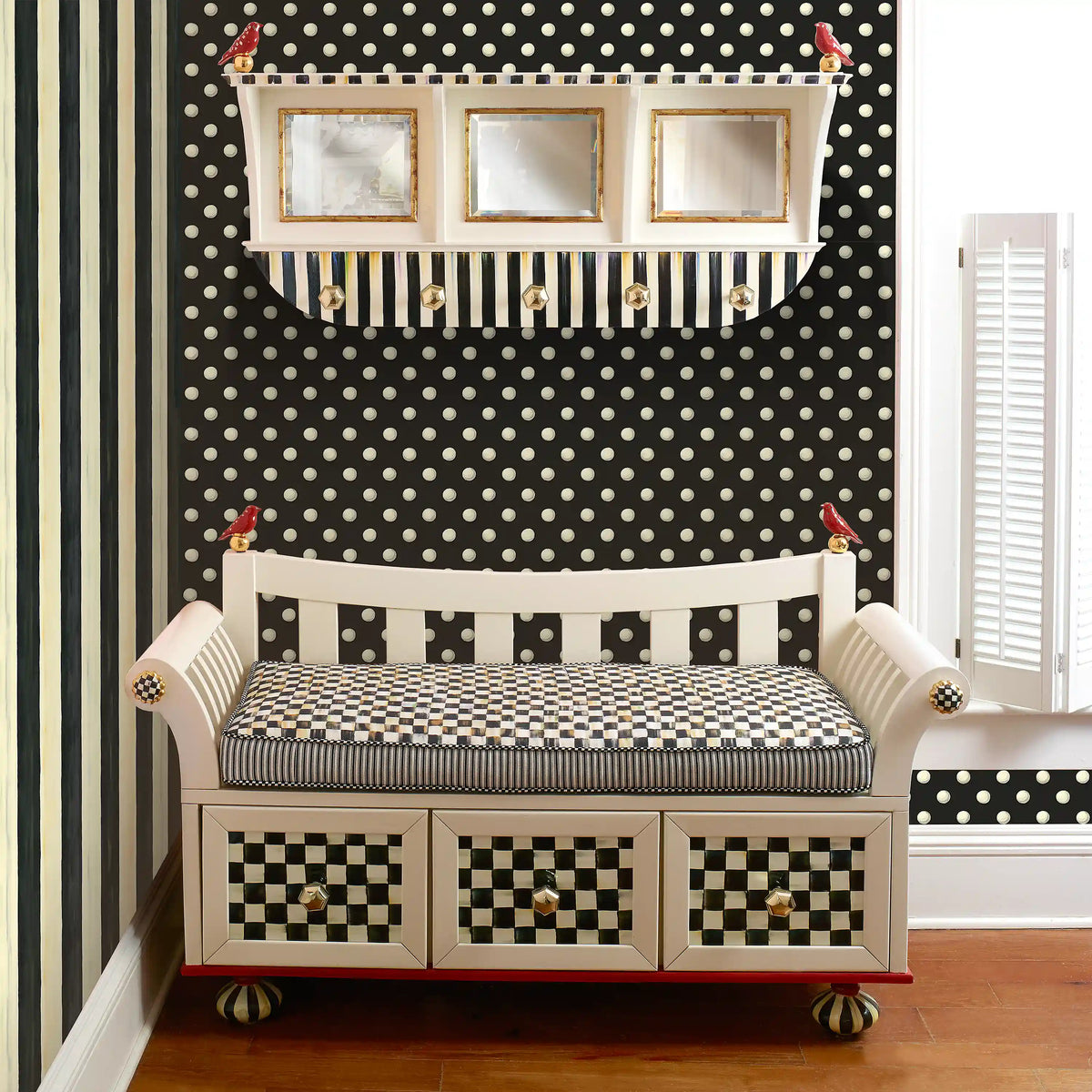 Courtly Stripe Wallpaper