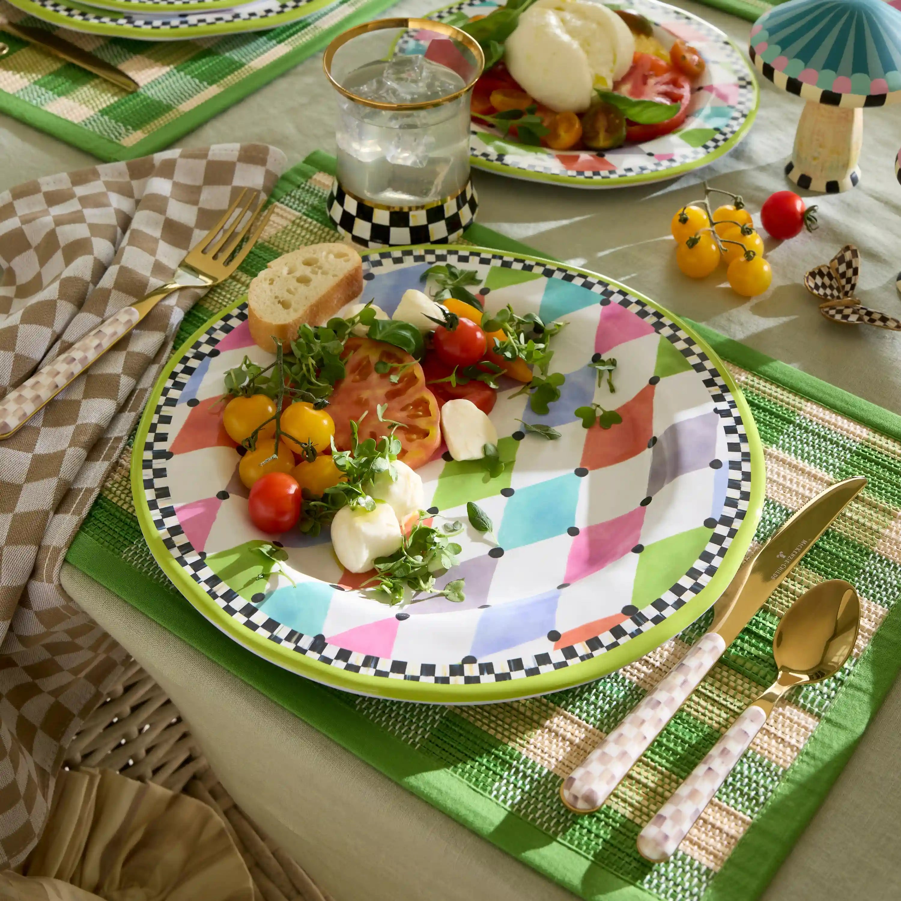 Courtly Check Bistro Flatware 5 Piece Place Setting