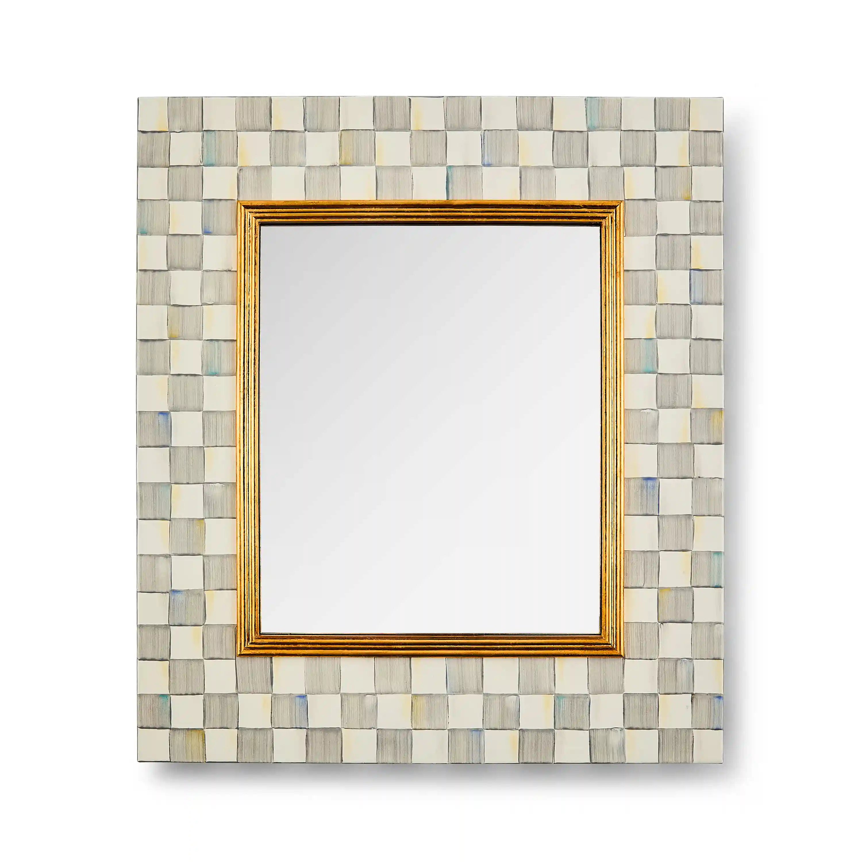 Courtly Check Enamel Wall Mirror