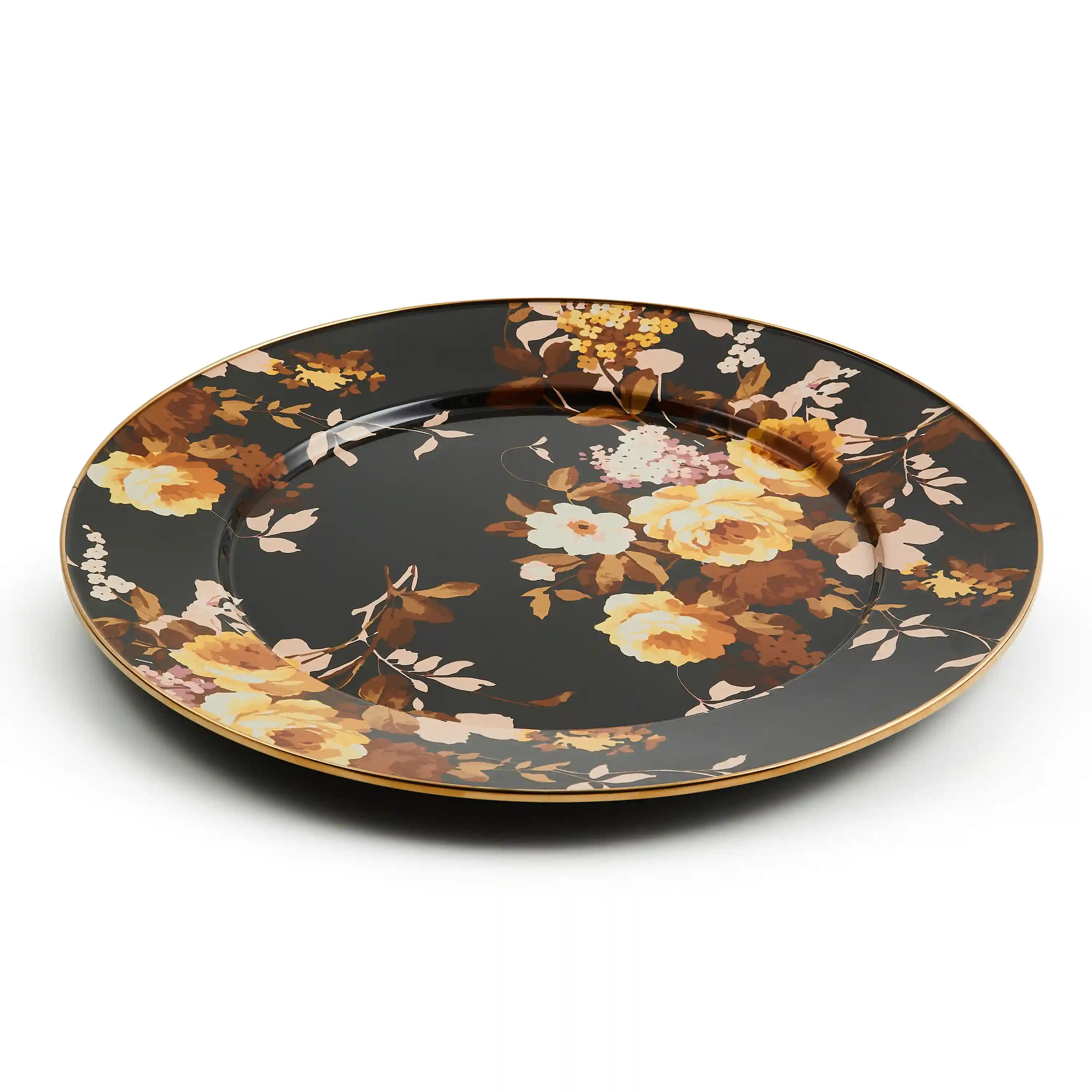 Sterling English Garden Enamel Serving Platter