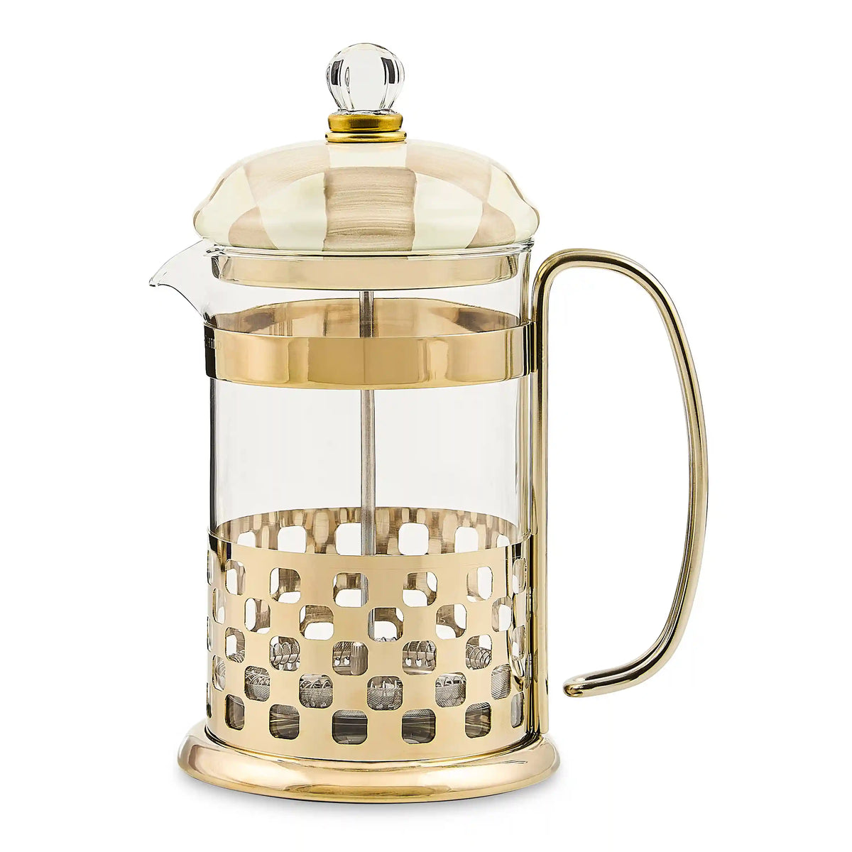 Violet Check French Press