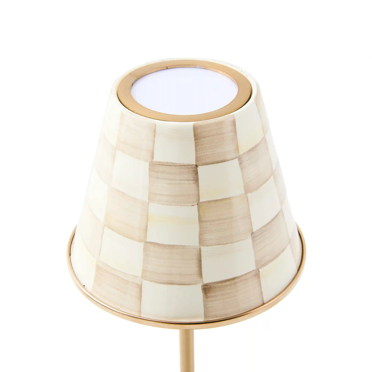 Courtly Check LED Rechargeable Cafe Table Lamp