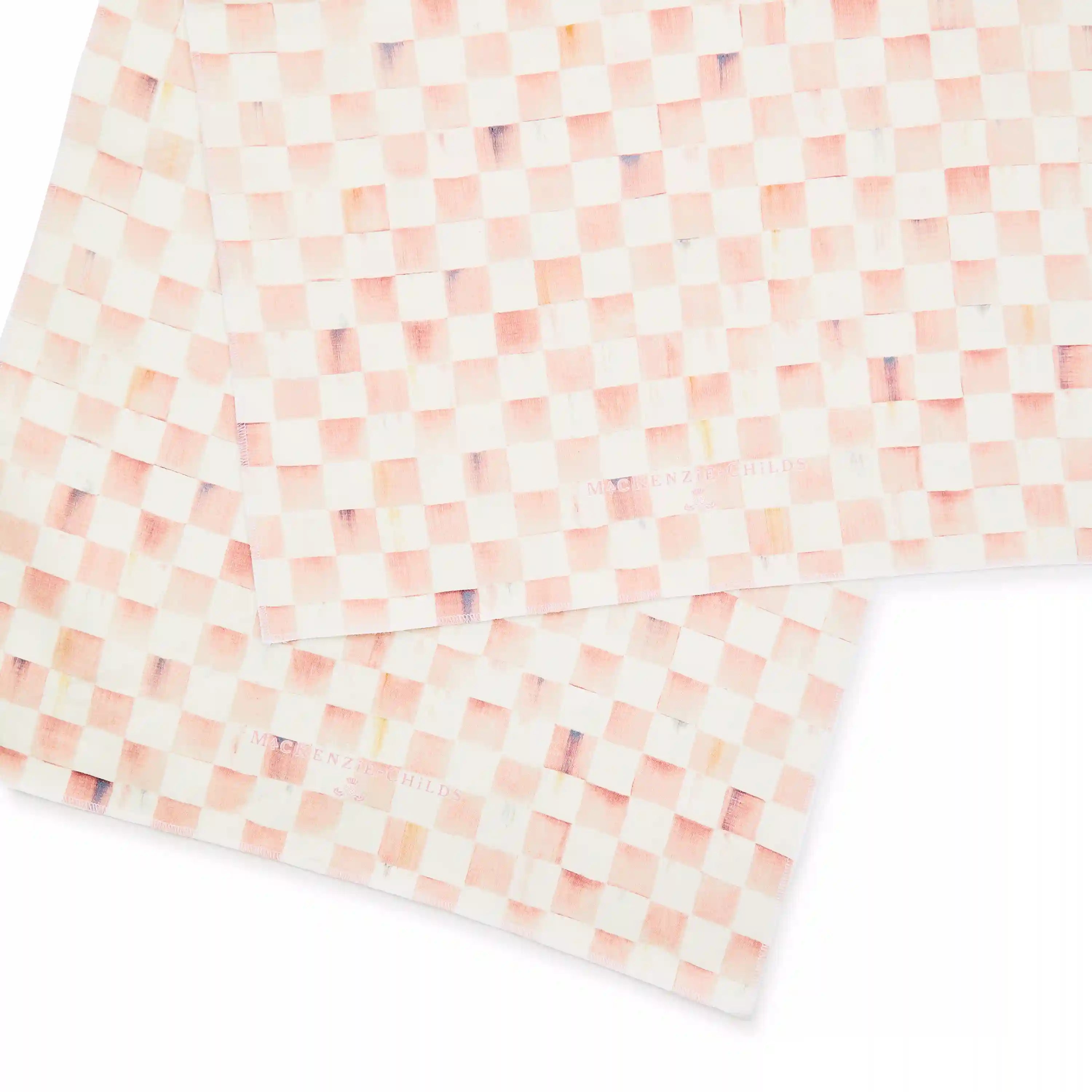 Violet Check Printed Dish Towel