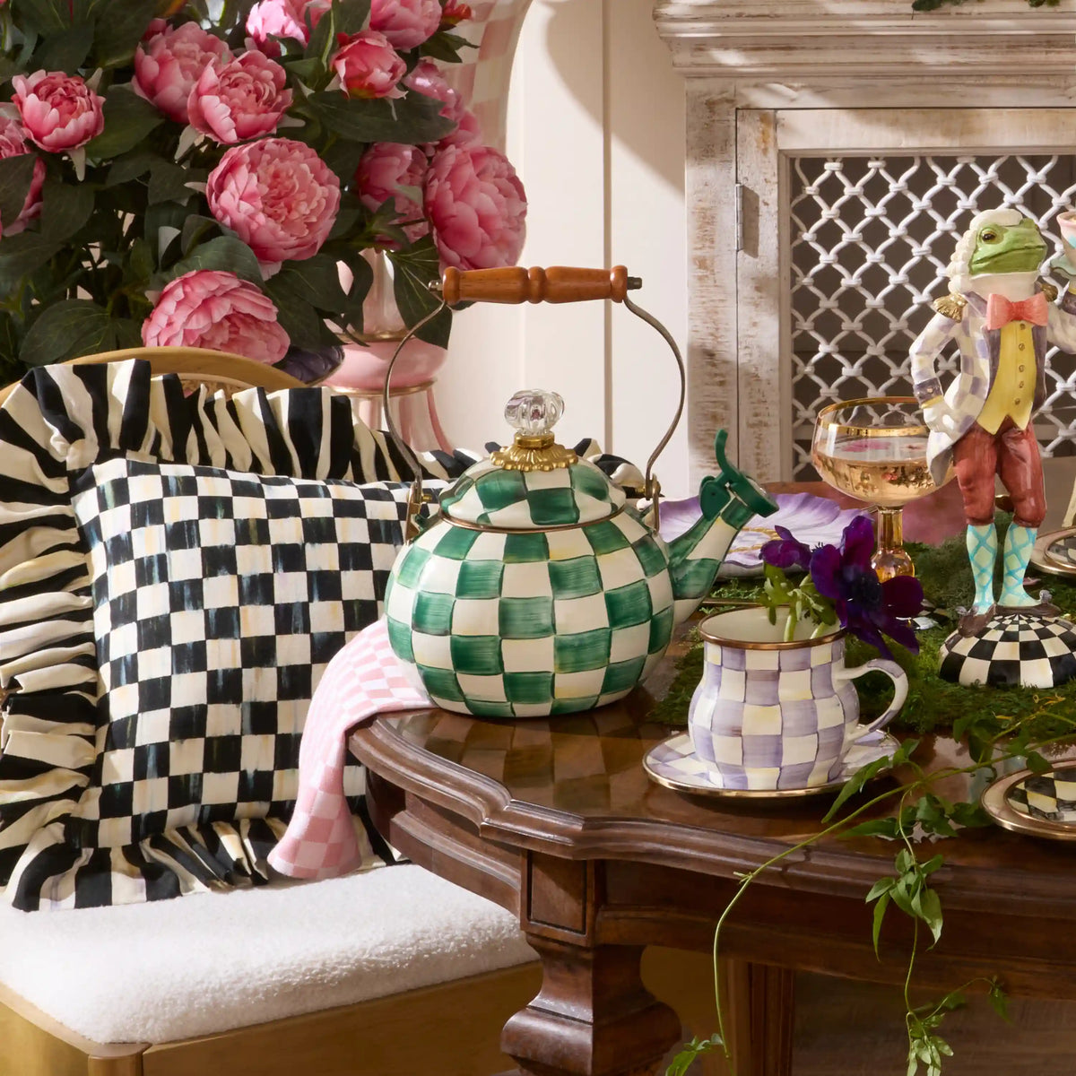 Rosy Check Whistling Tea Kettle