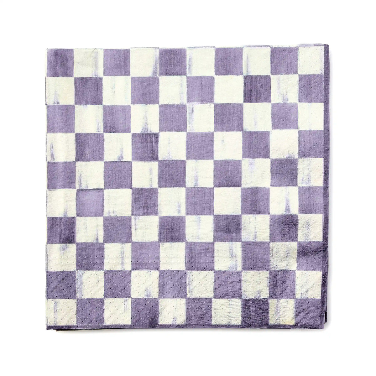 Mocha Check Dinner Paper Napkins