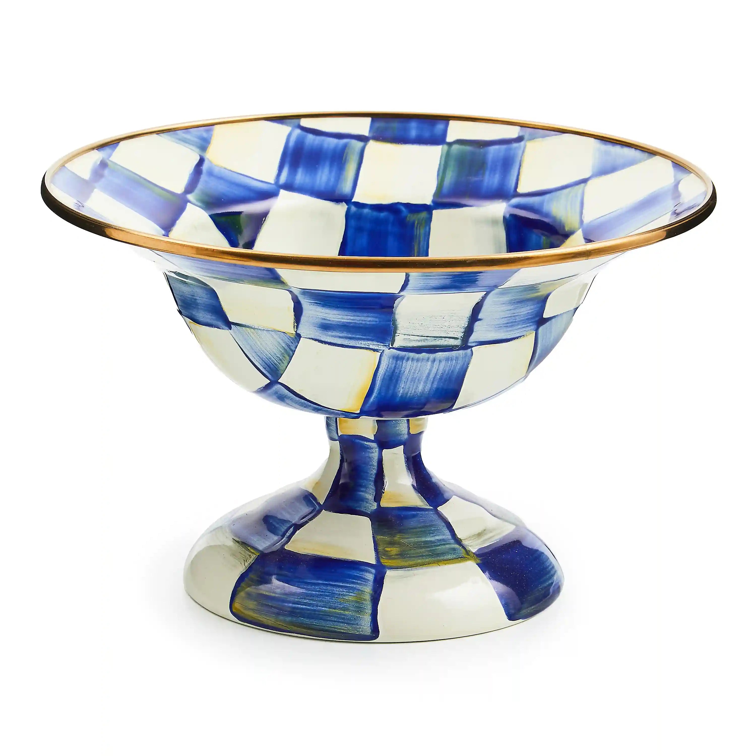 Sterling Check Large Compote