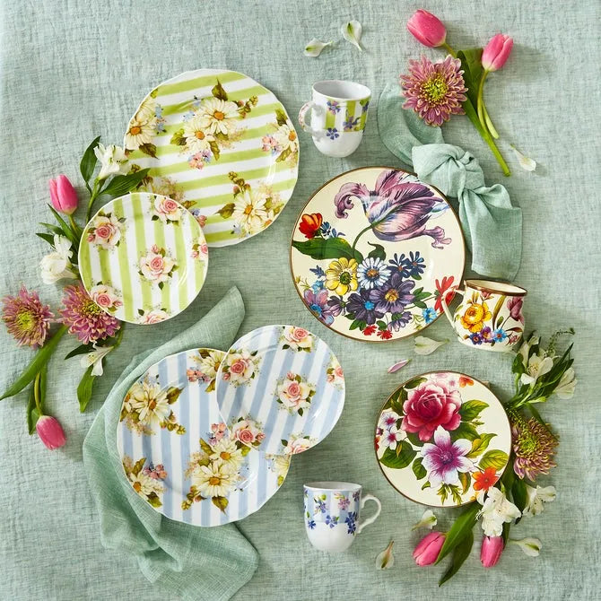 White Flower Market Mug