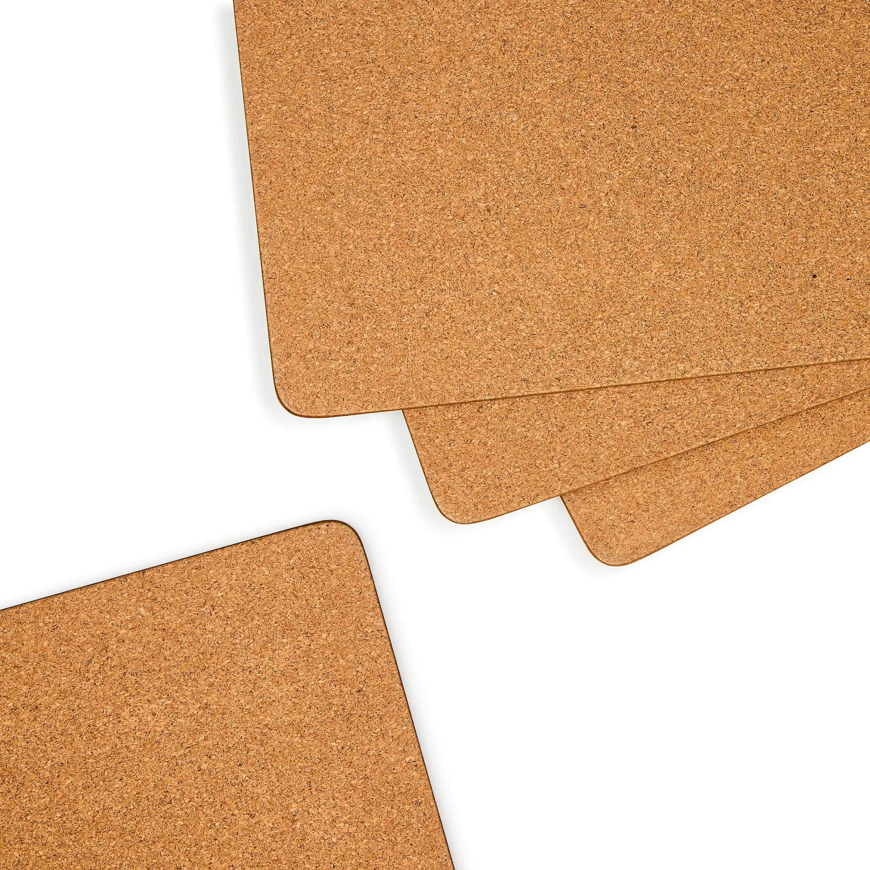 Courtly Checked Cork Back Placemats, Set of 4