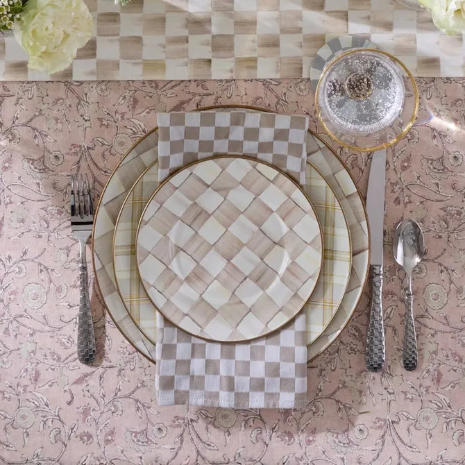 Flax Check Napkin, Set of 4