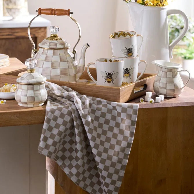 Flax Check Napkin, Set of 4