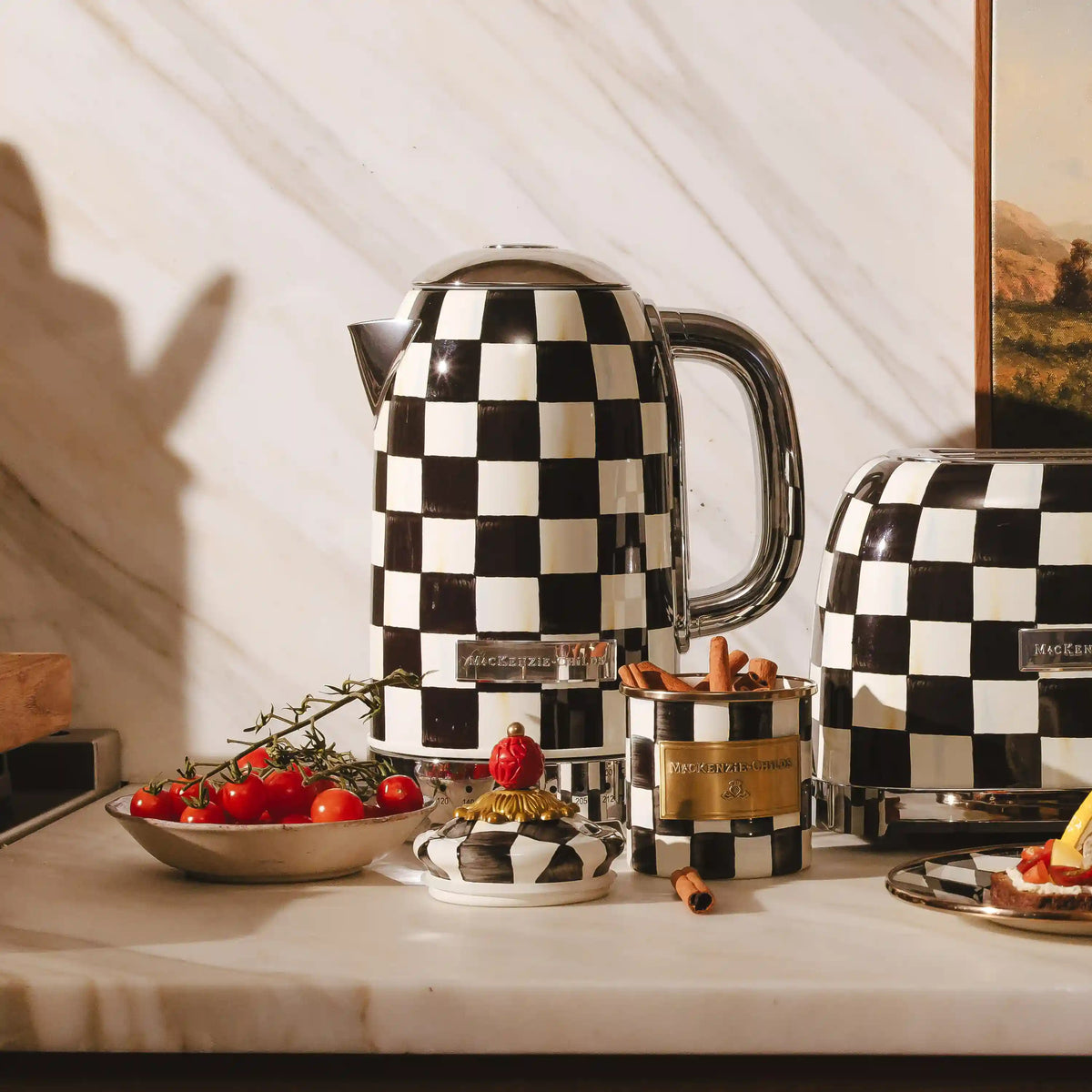 Royal Check Electric Kettle