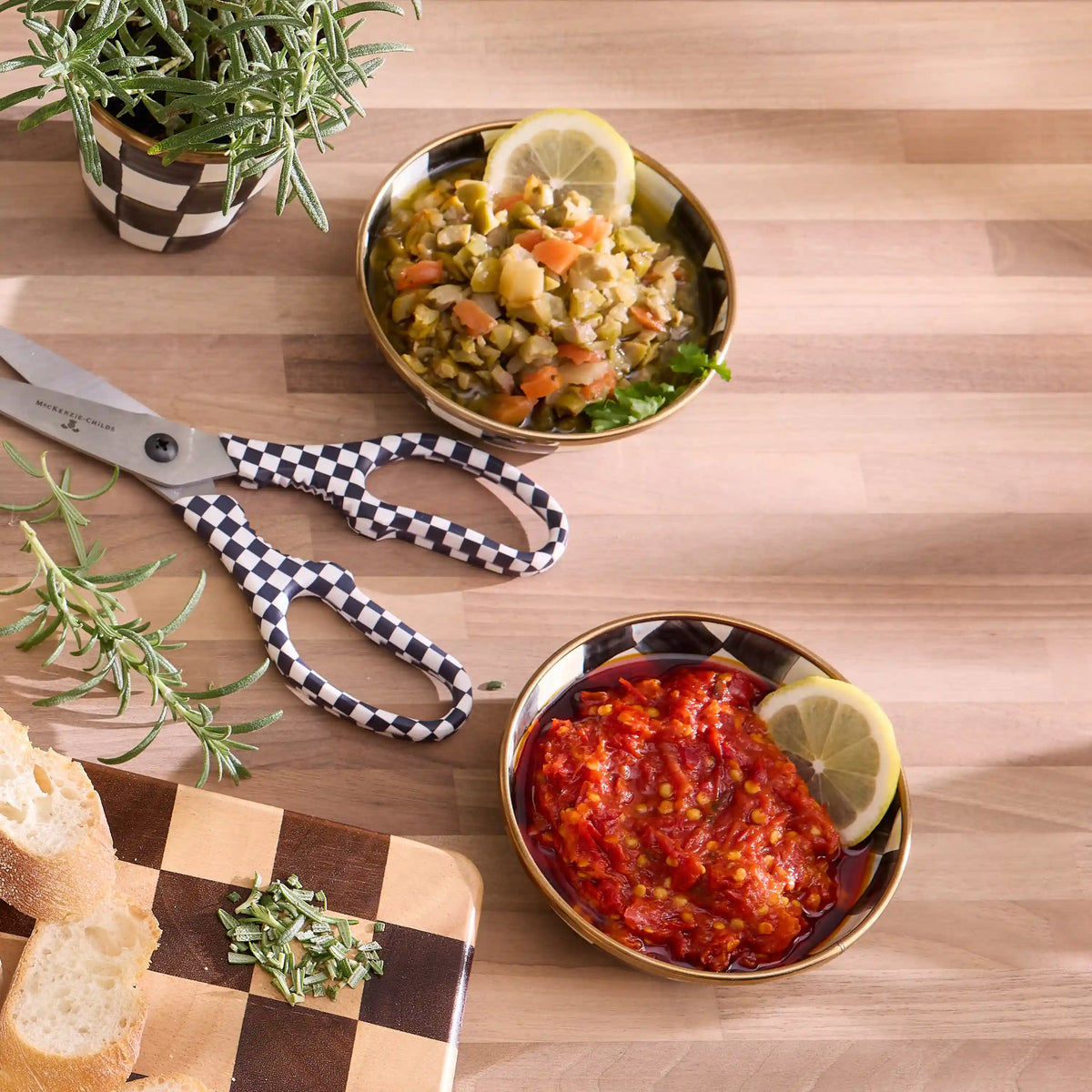 Sky Check Relish Dish