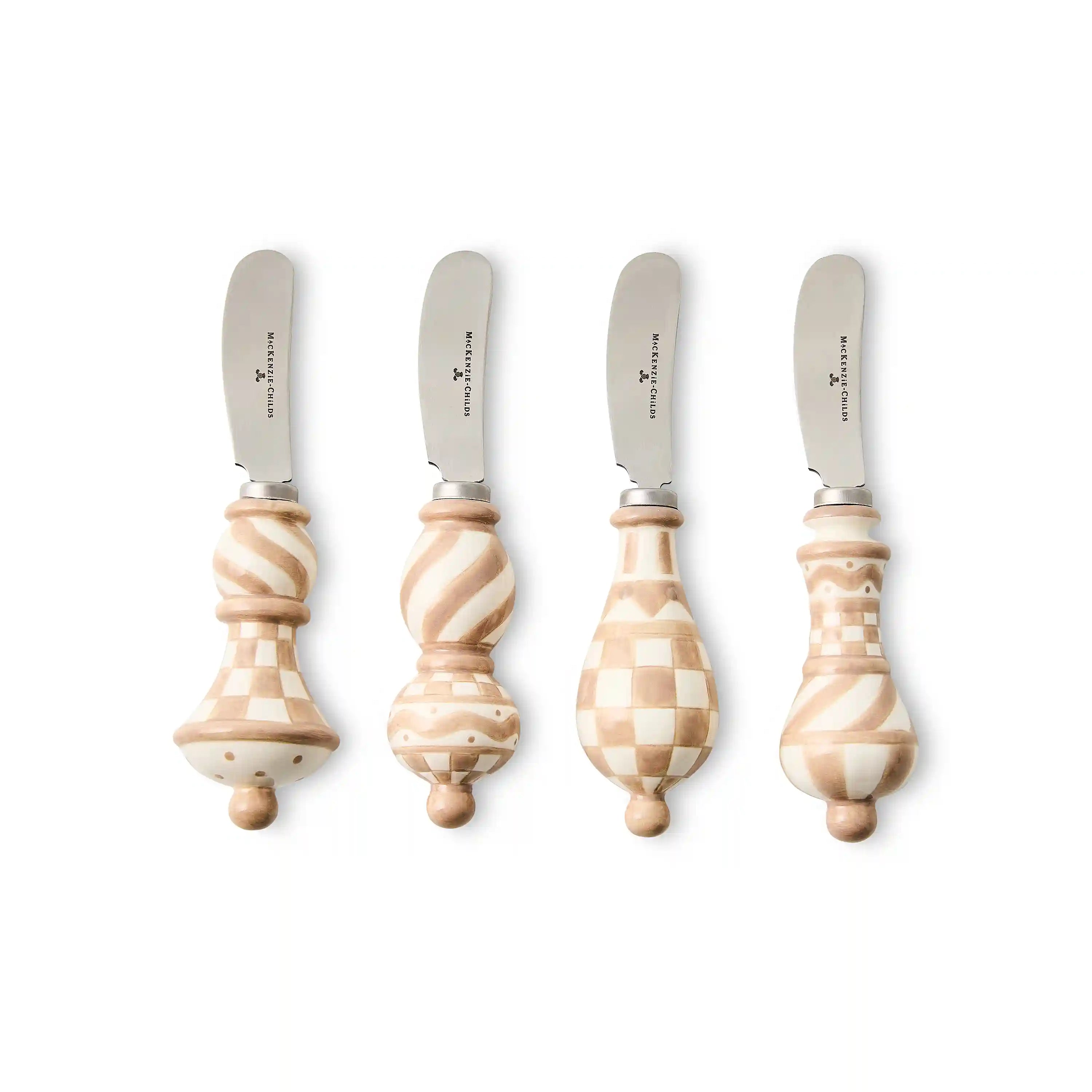 Courtly Check Party Spreaders, Set of 4