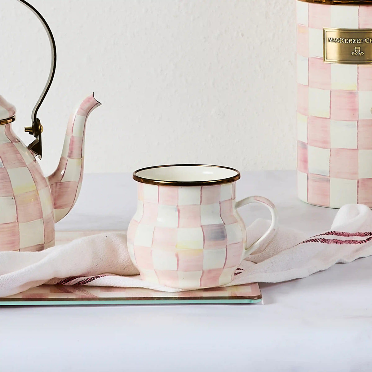 Emerald Check Mug