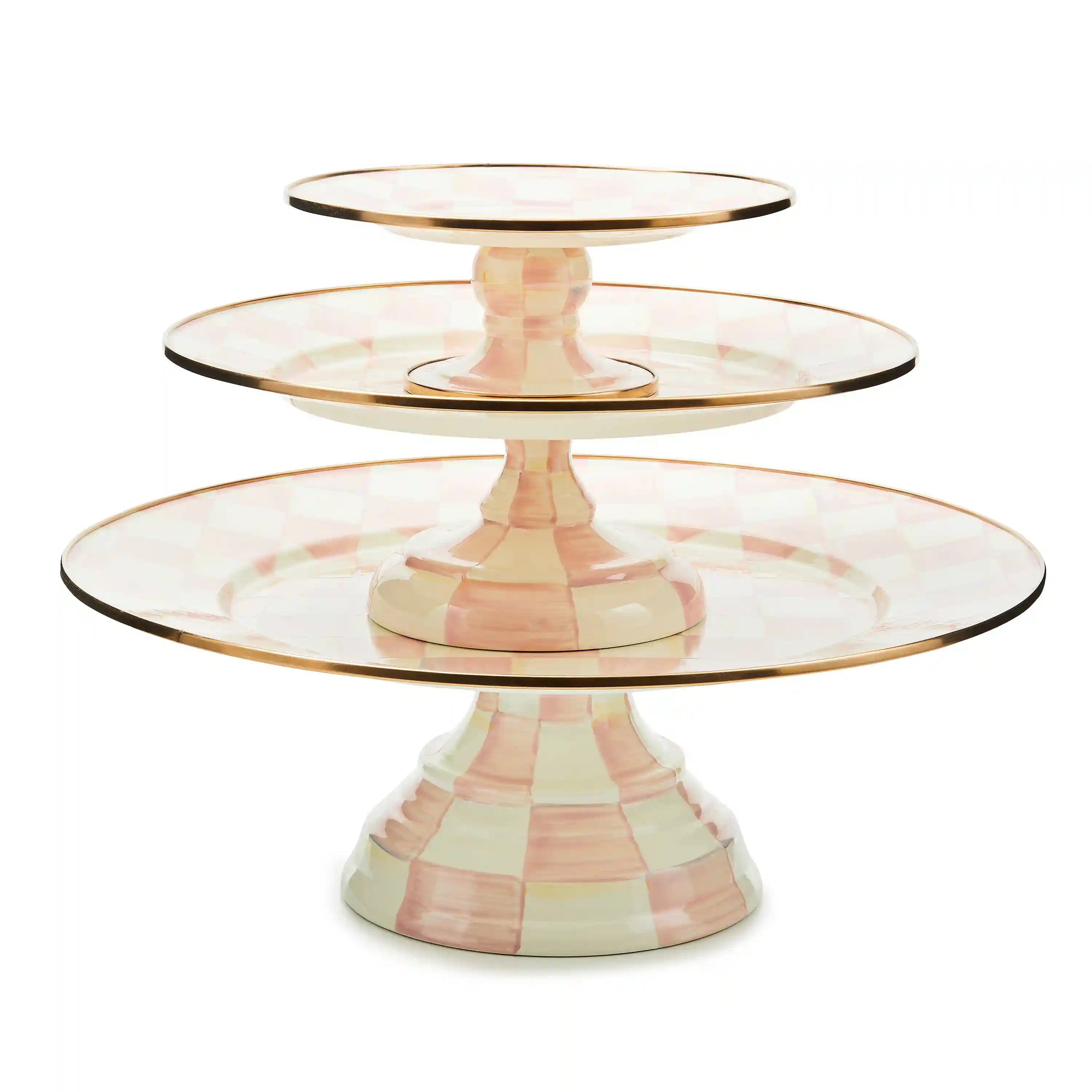 Courtly Check Large Pedestal Platter