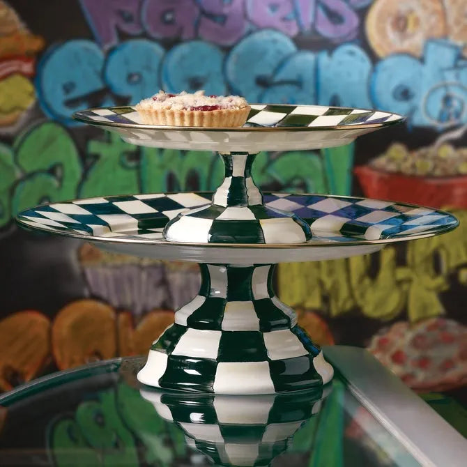 Courtly Check Small Pedestal Platter