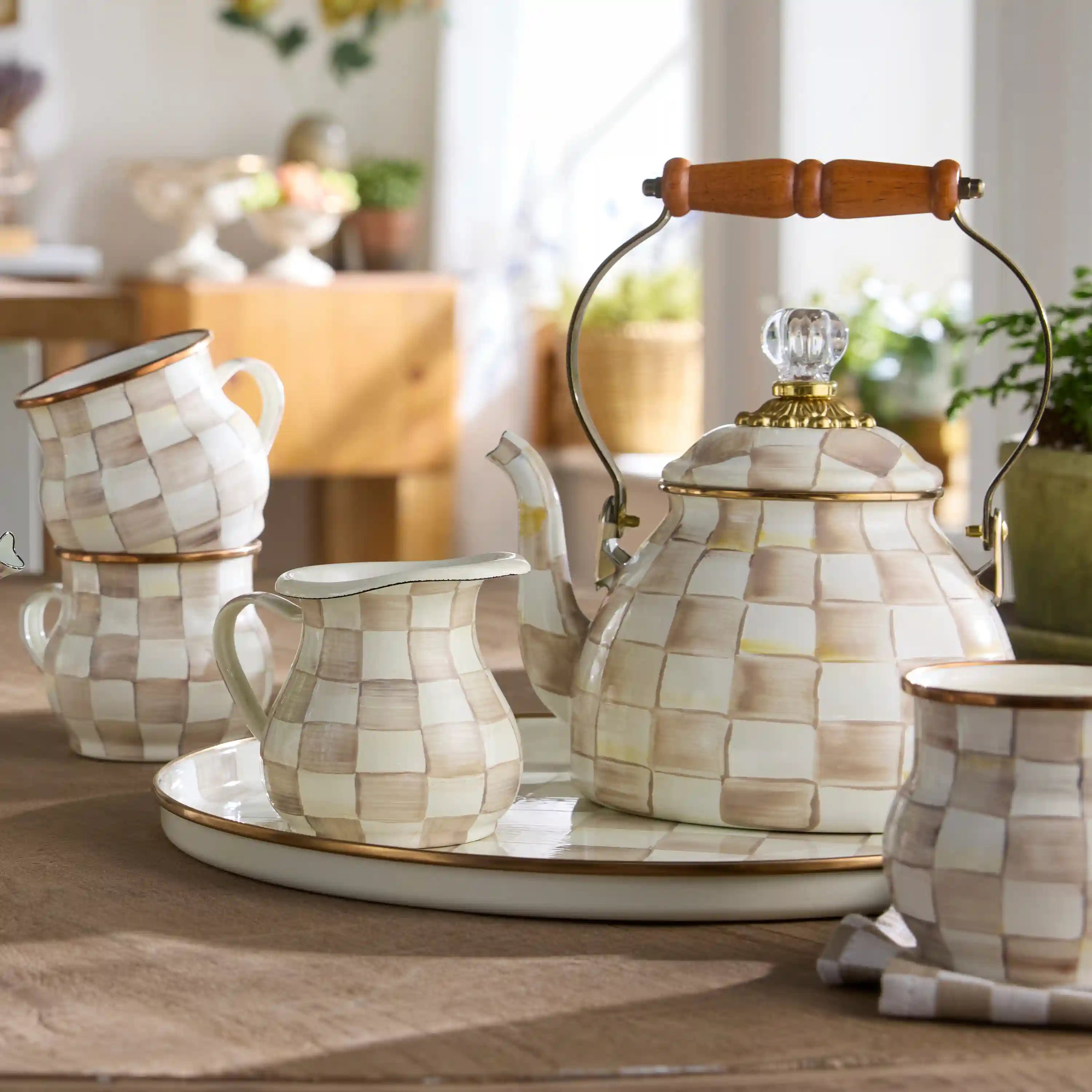 Royal Check 2 Quart Tea Kettle