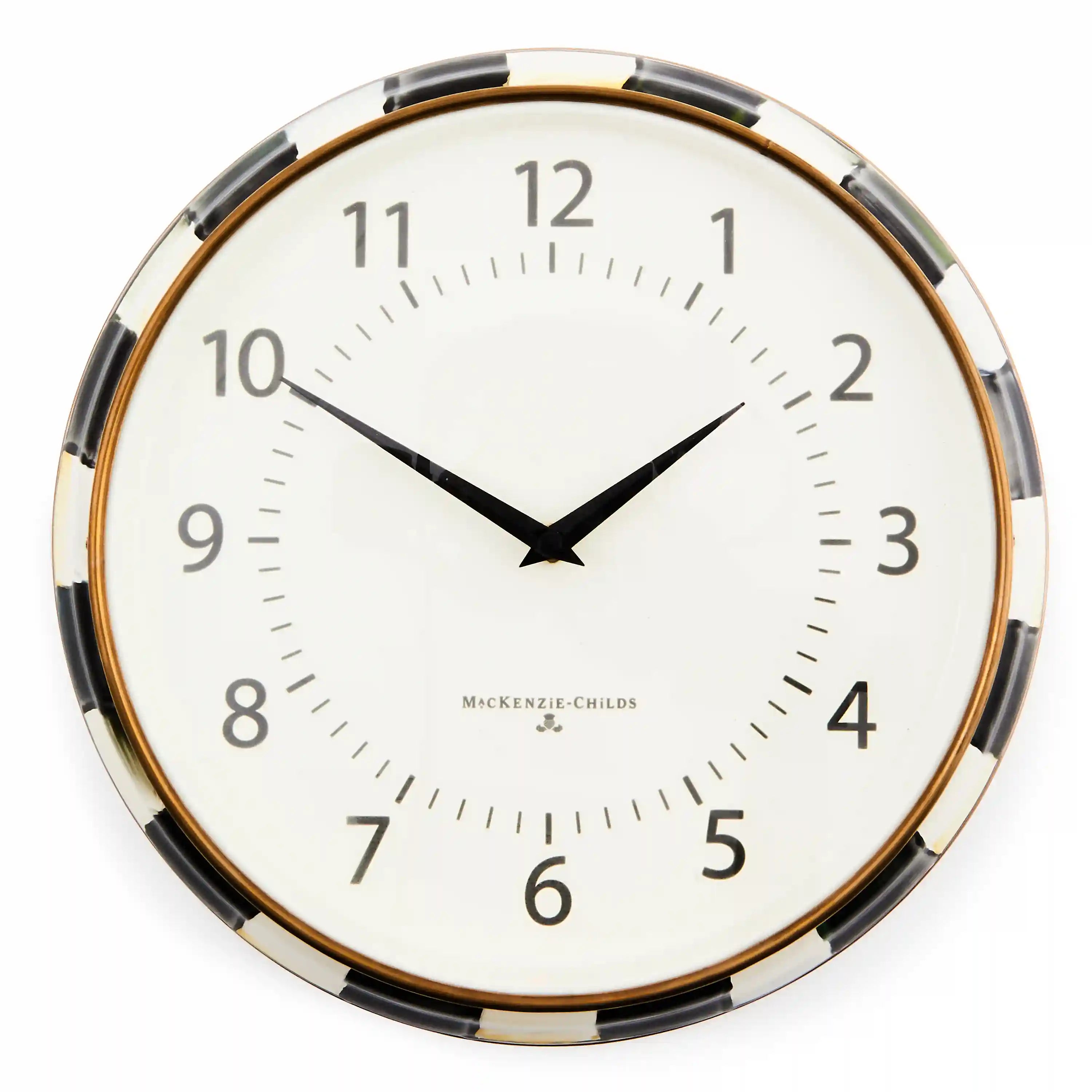 Courtly Check School Wall Clock